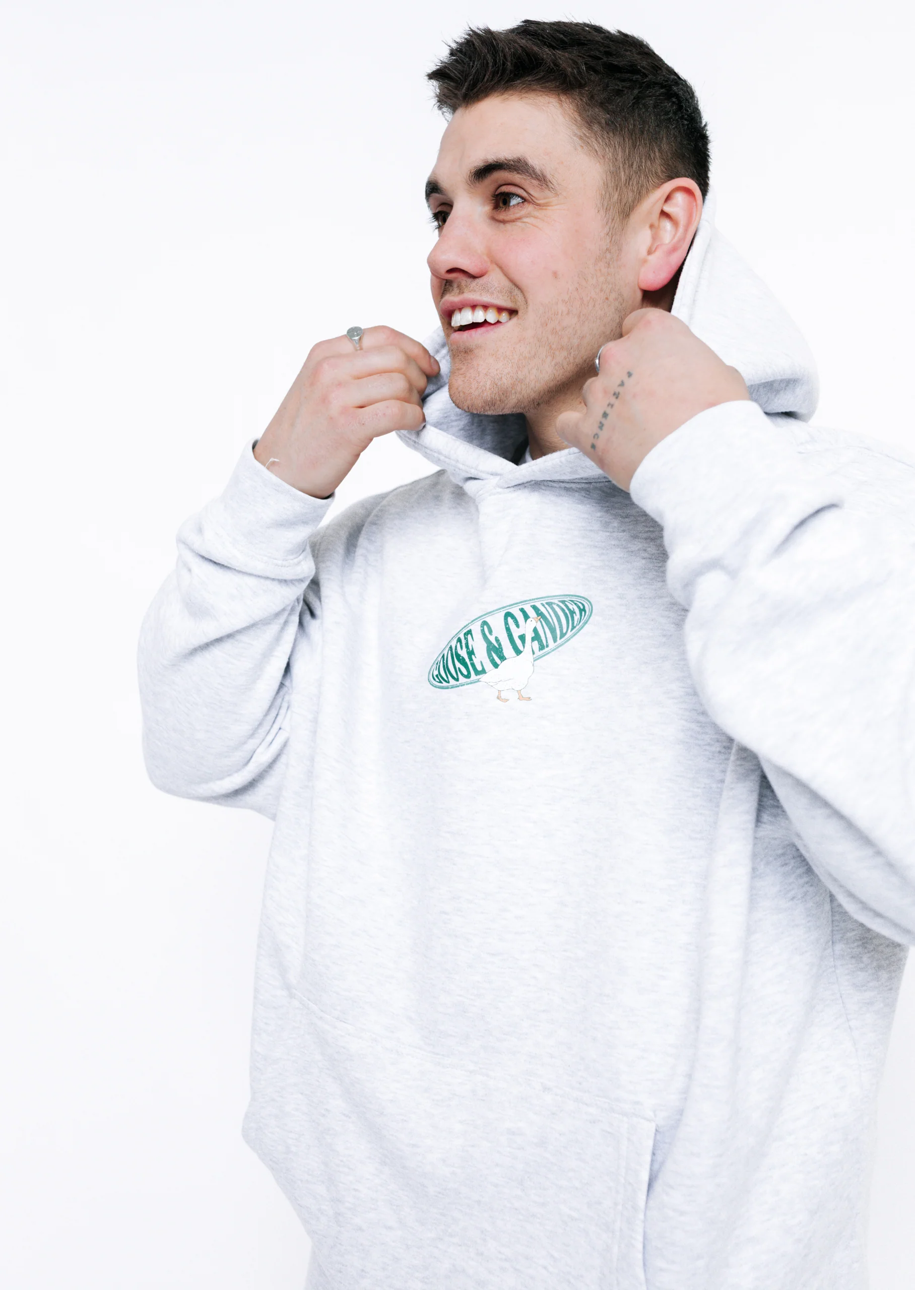 L&L Checkered Hoodie - Ash Grey - Image 13