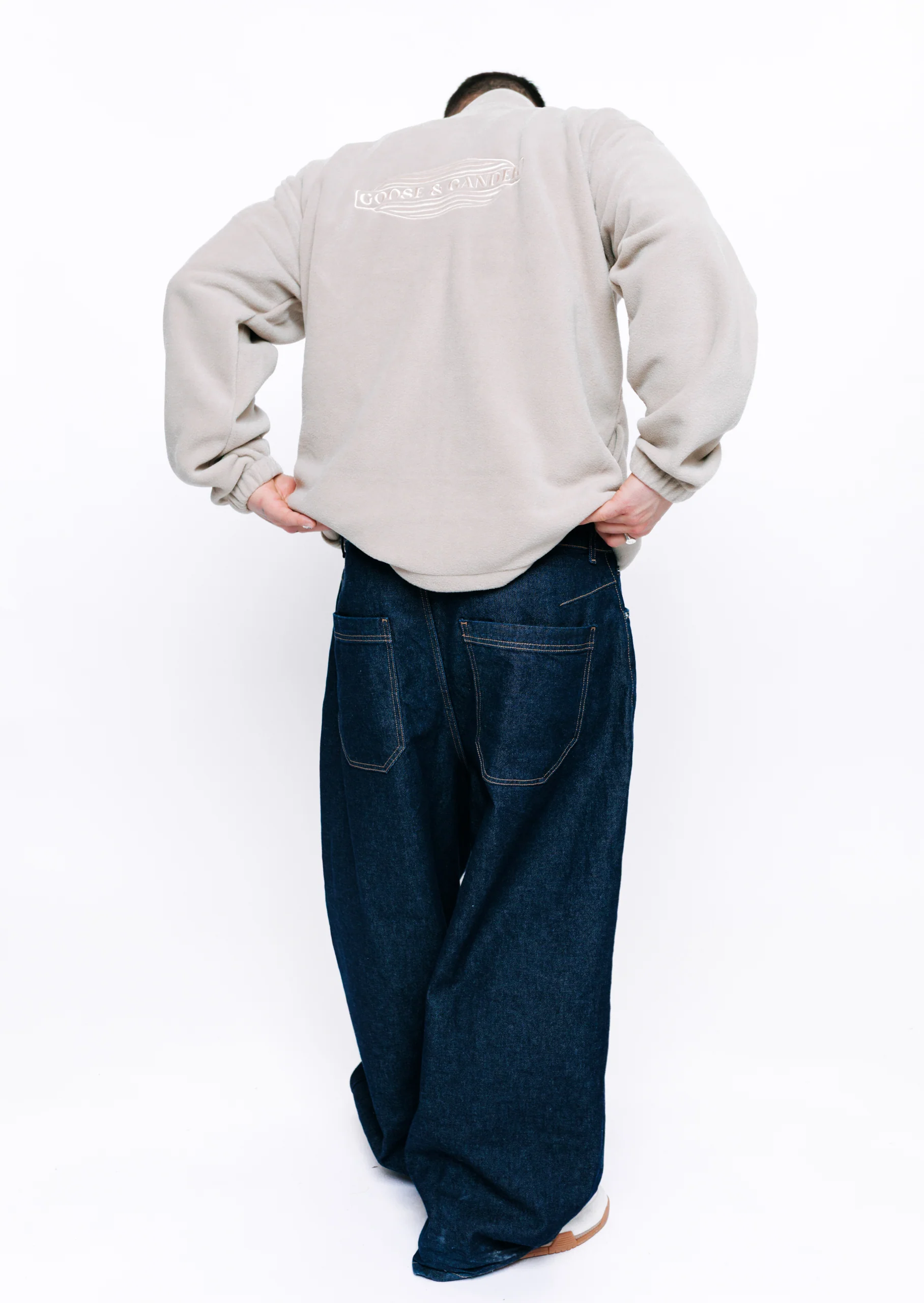 L&L Oval Embroidered Full Zip Fleece - Sand - Image 11