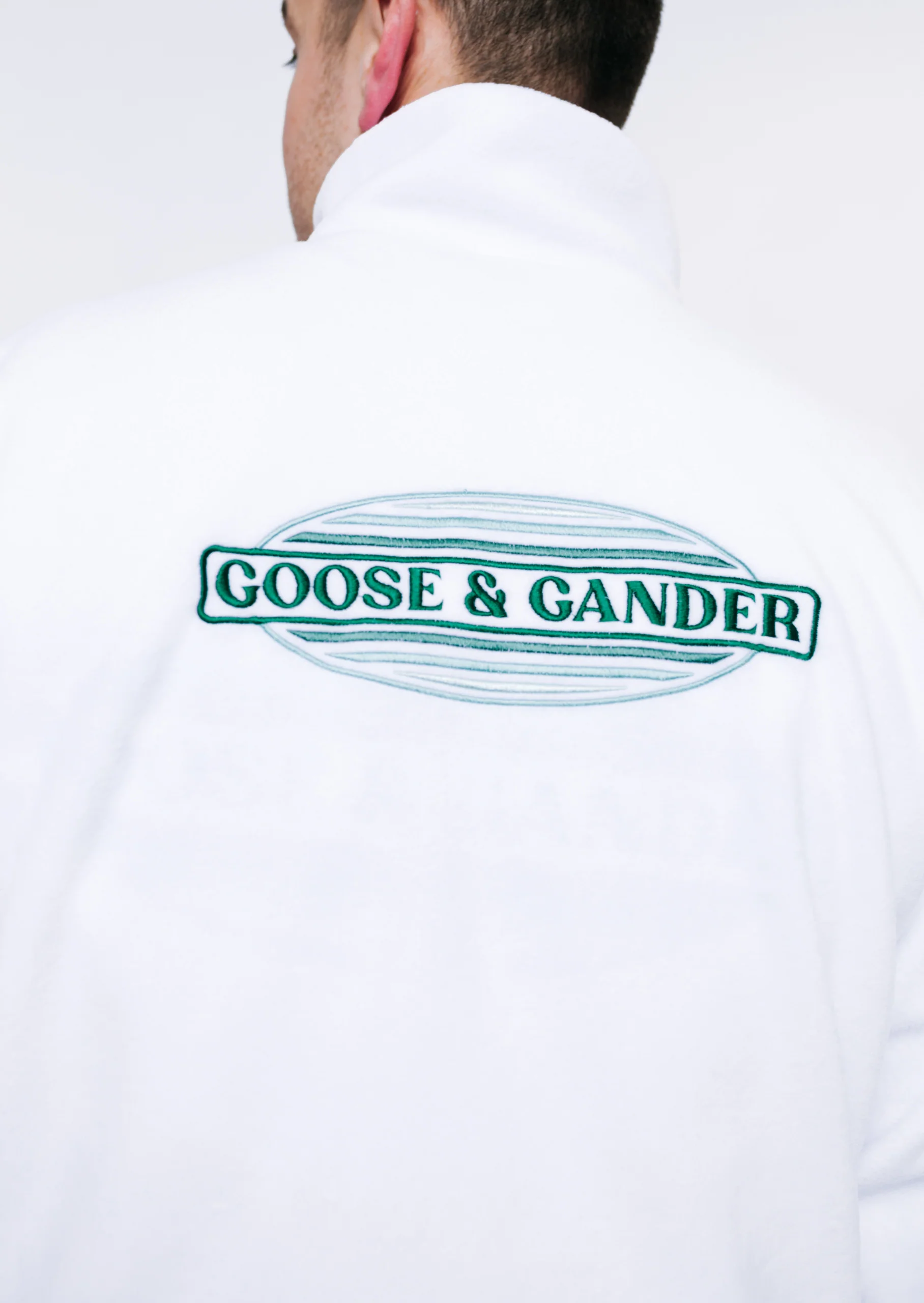 L&L Oval Embroidered Full Zip Fleece - White - Image 11