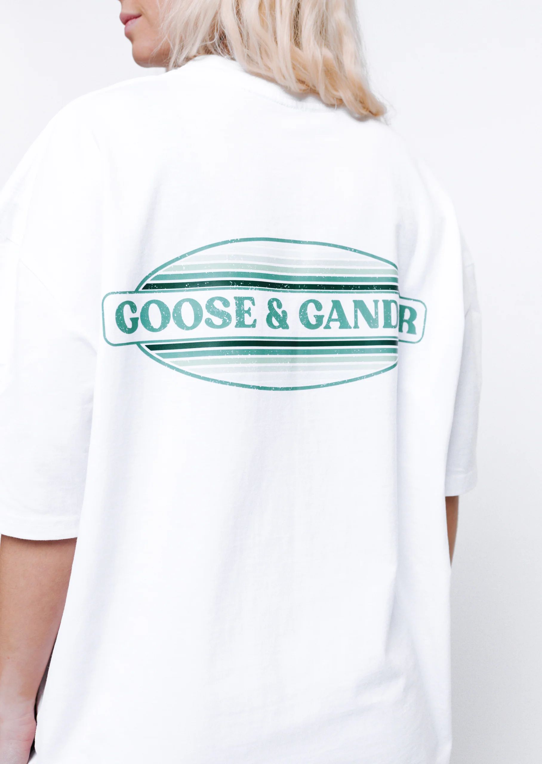 L&L Oval Printed Tee - White - Image 6