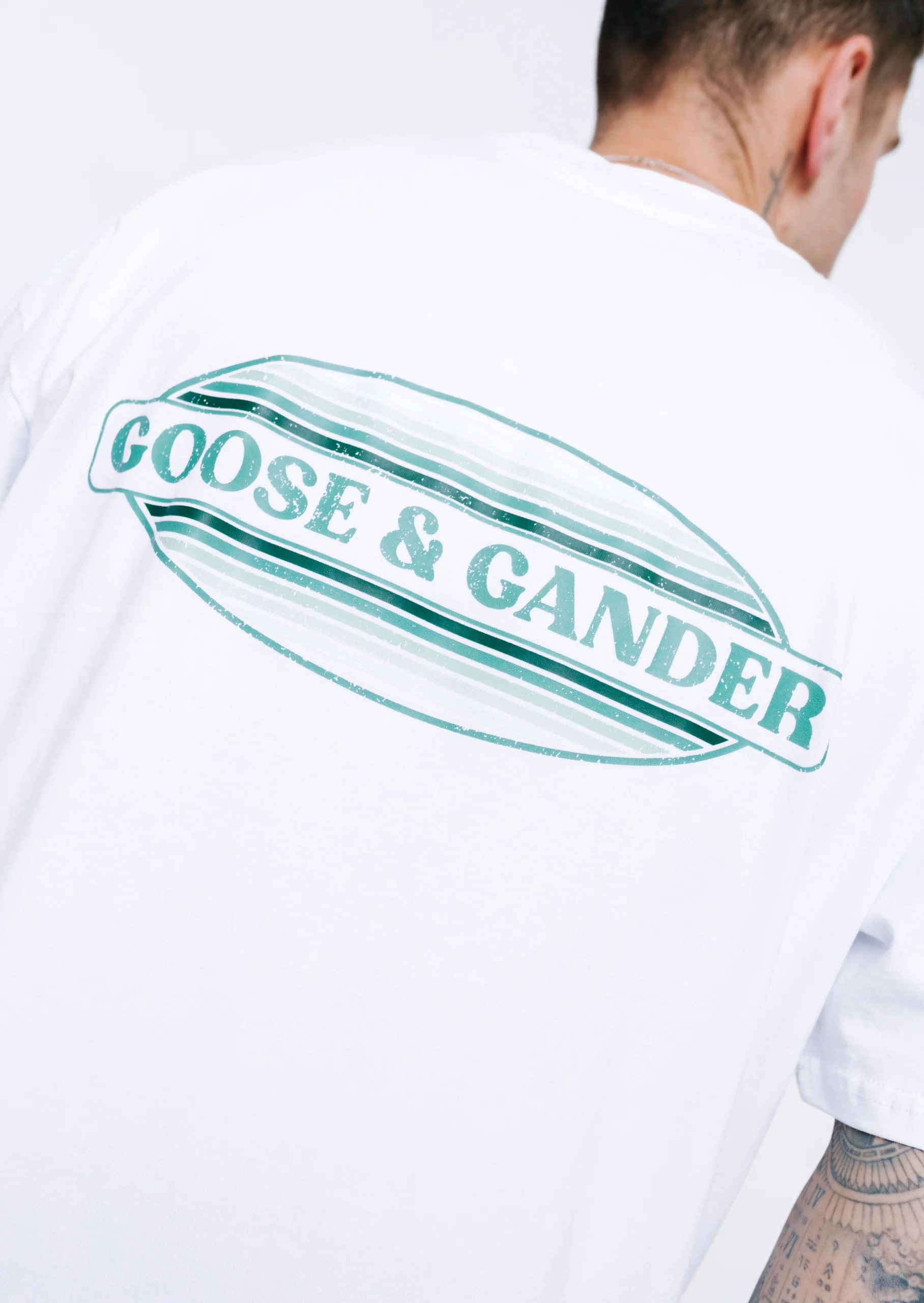 L&L Oval Printed Tee - White - Image 8