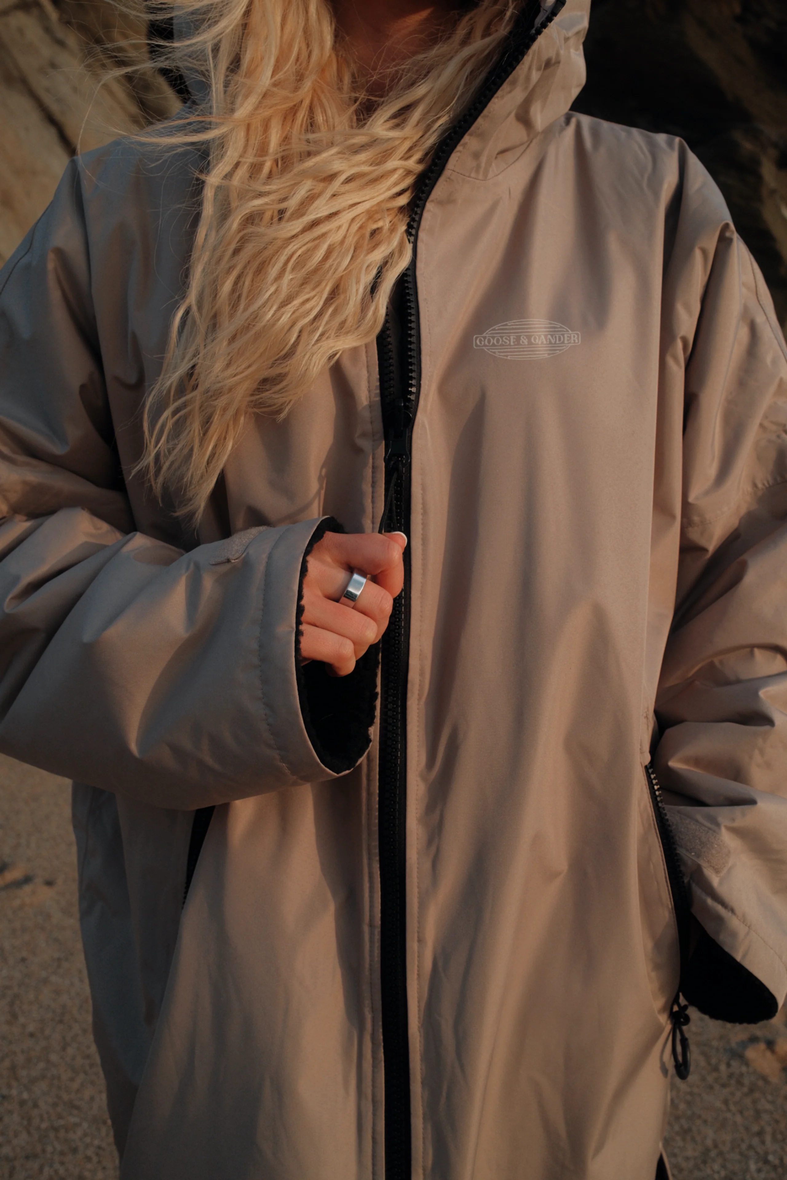 L&L Waterproof All Weather Robe - Sand - Image 13
