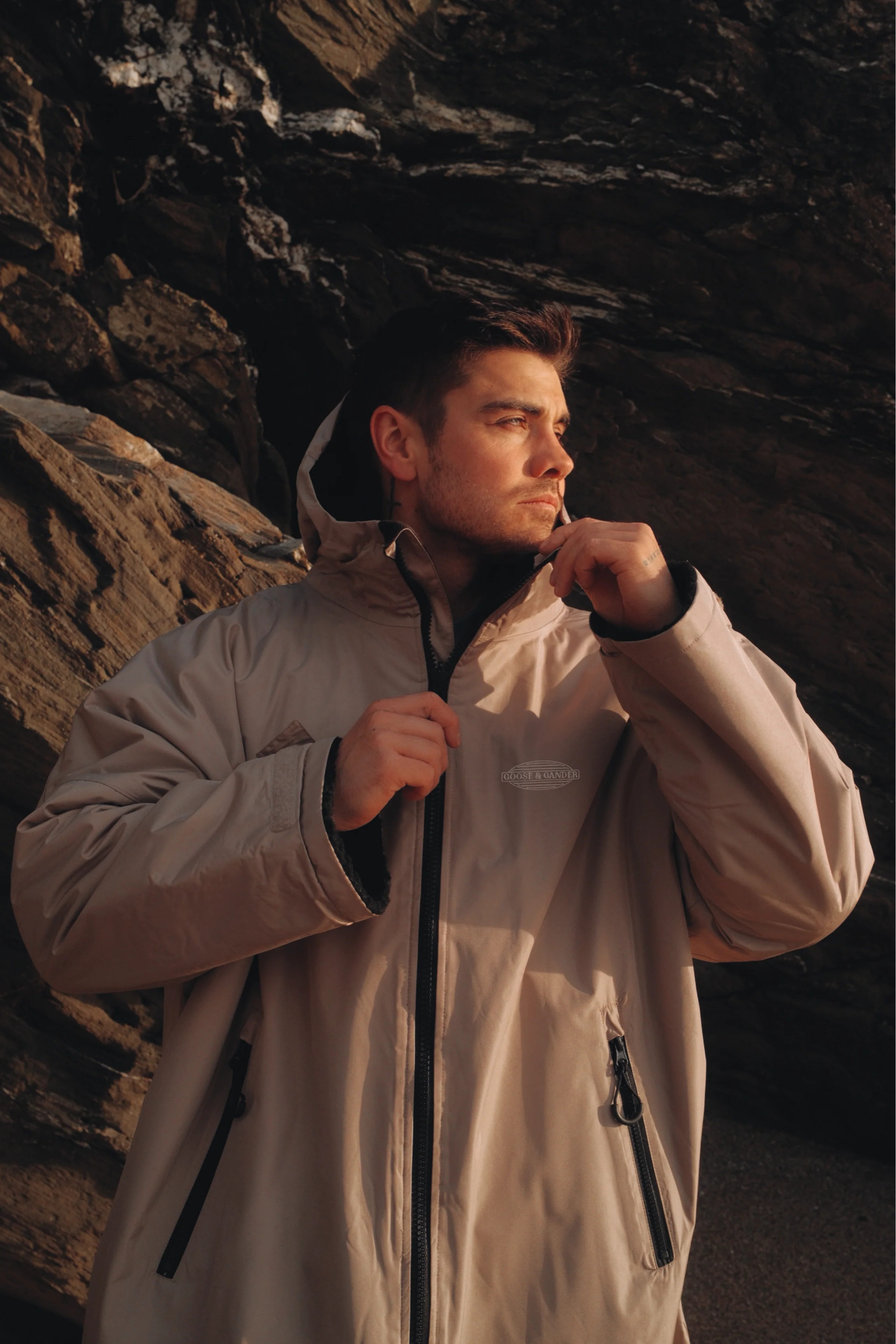 L&L Waterproof All Weather Robe - Sand - Image 15