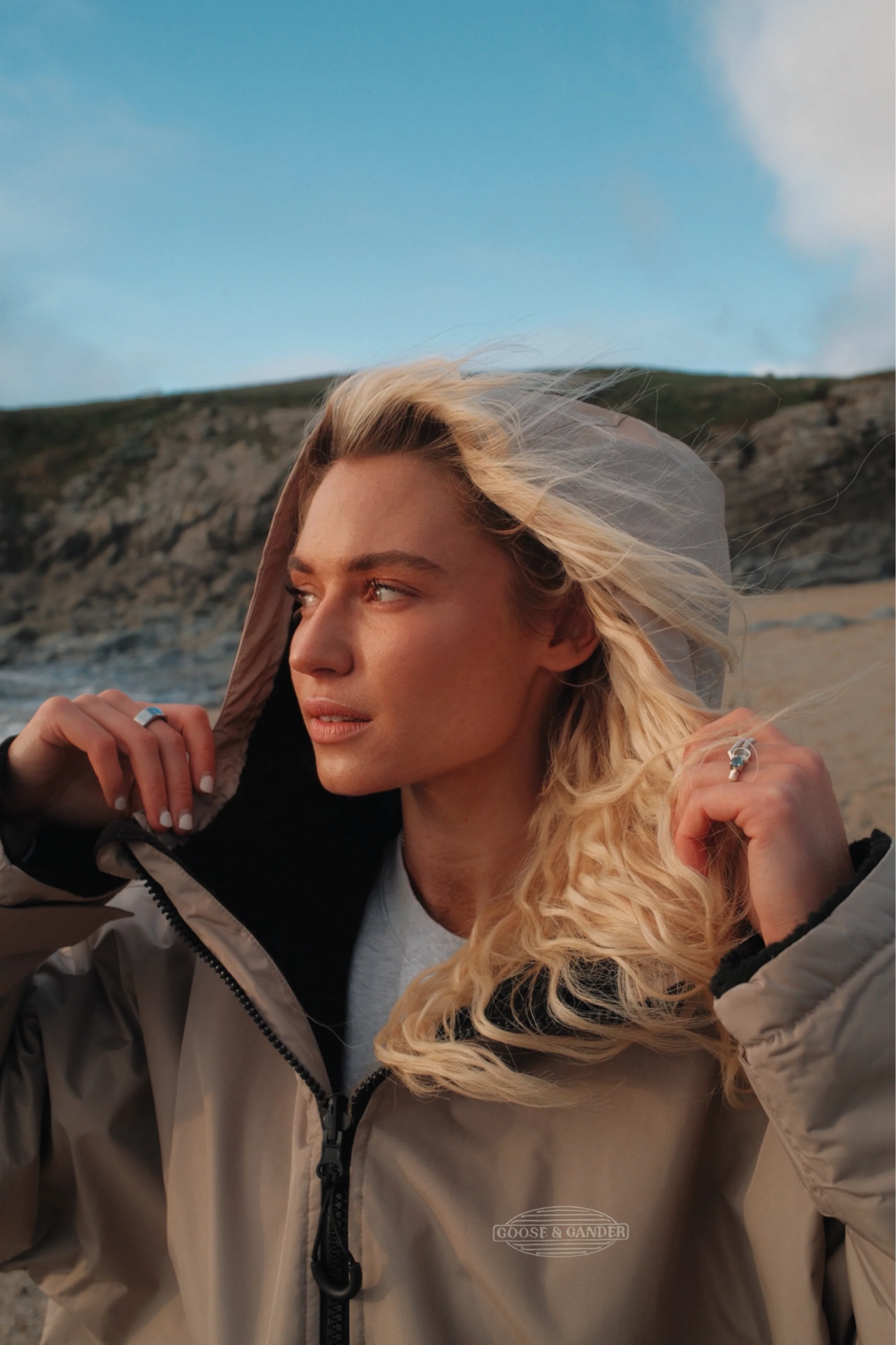 L&L Waterproof All Weather Robe - Sand - Image 17