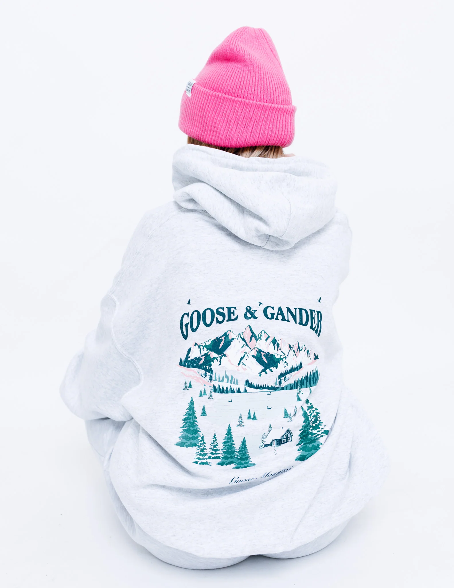 Mountain Hoodie - Ash Grey - Image 12