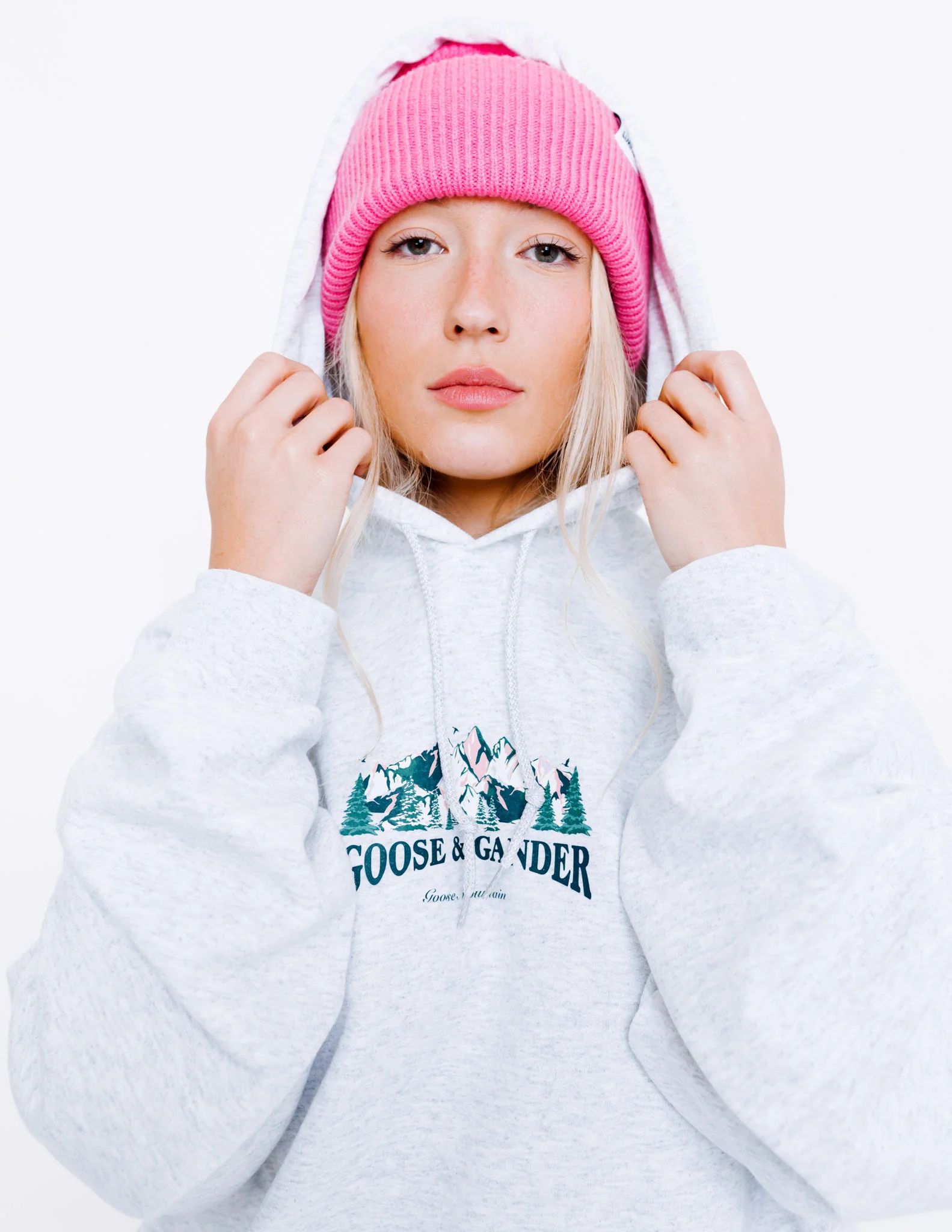 Mountain Hoodie - Ash Grey - Image 13