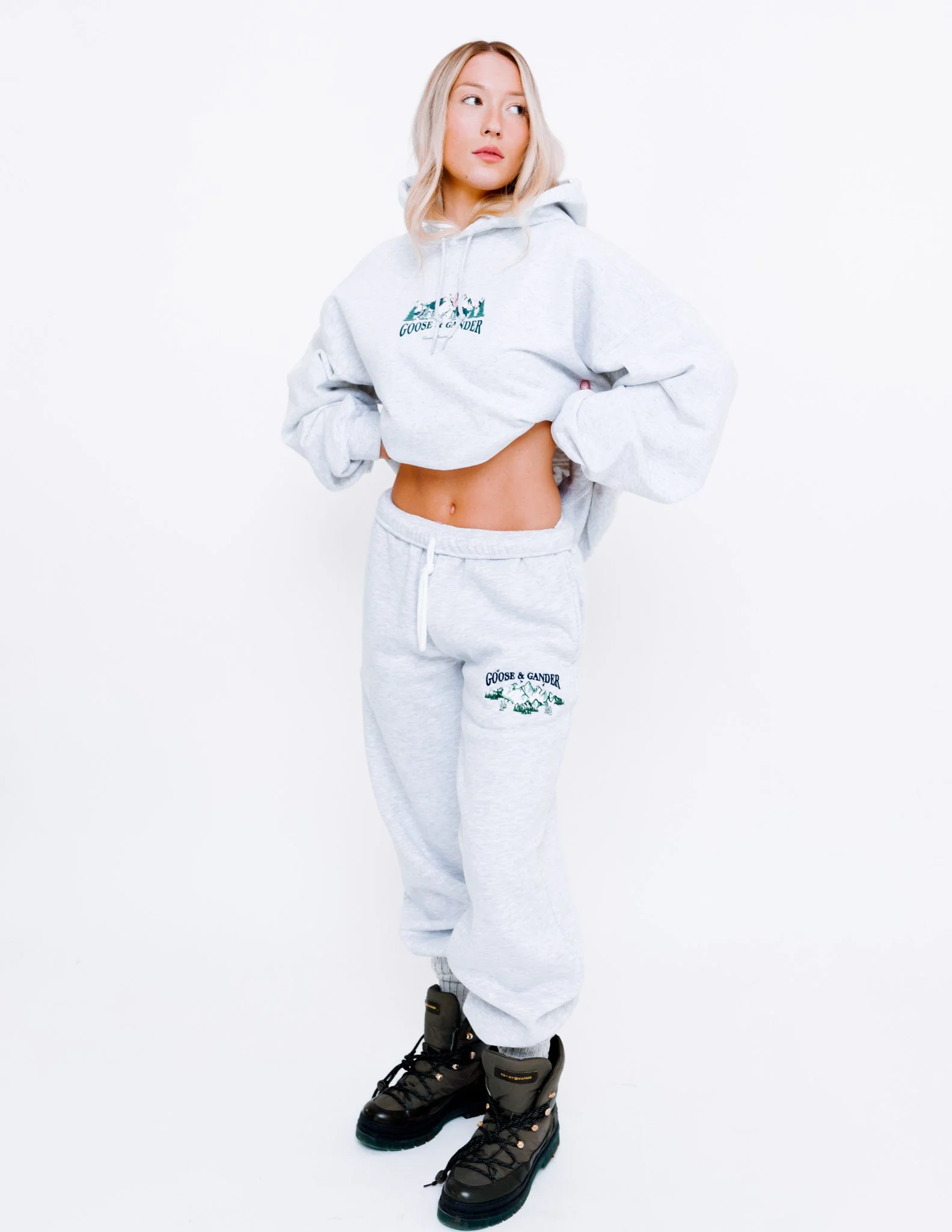 Mountain Hoodie - Ash Grey - Image 4