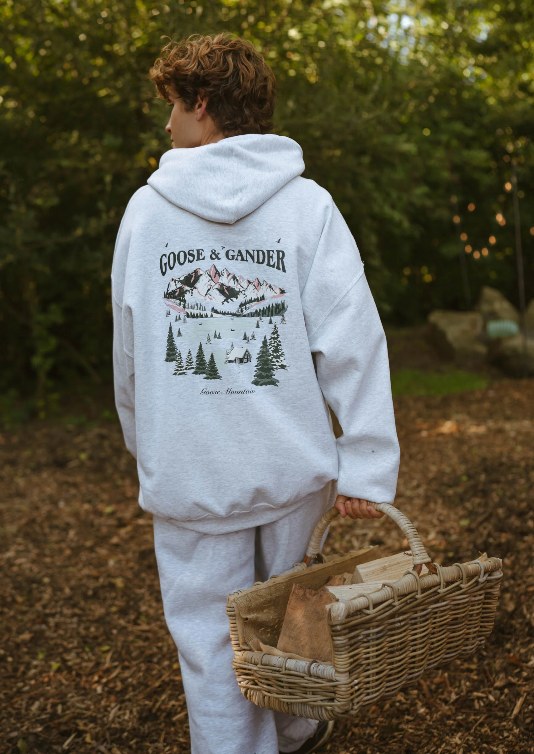 Mountain Hoodie - Ash Grey - Image 7