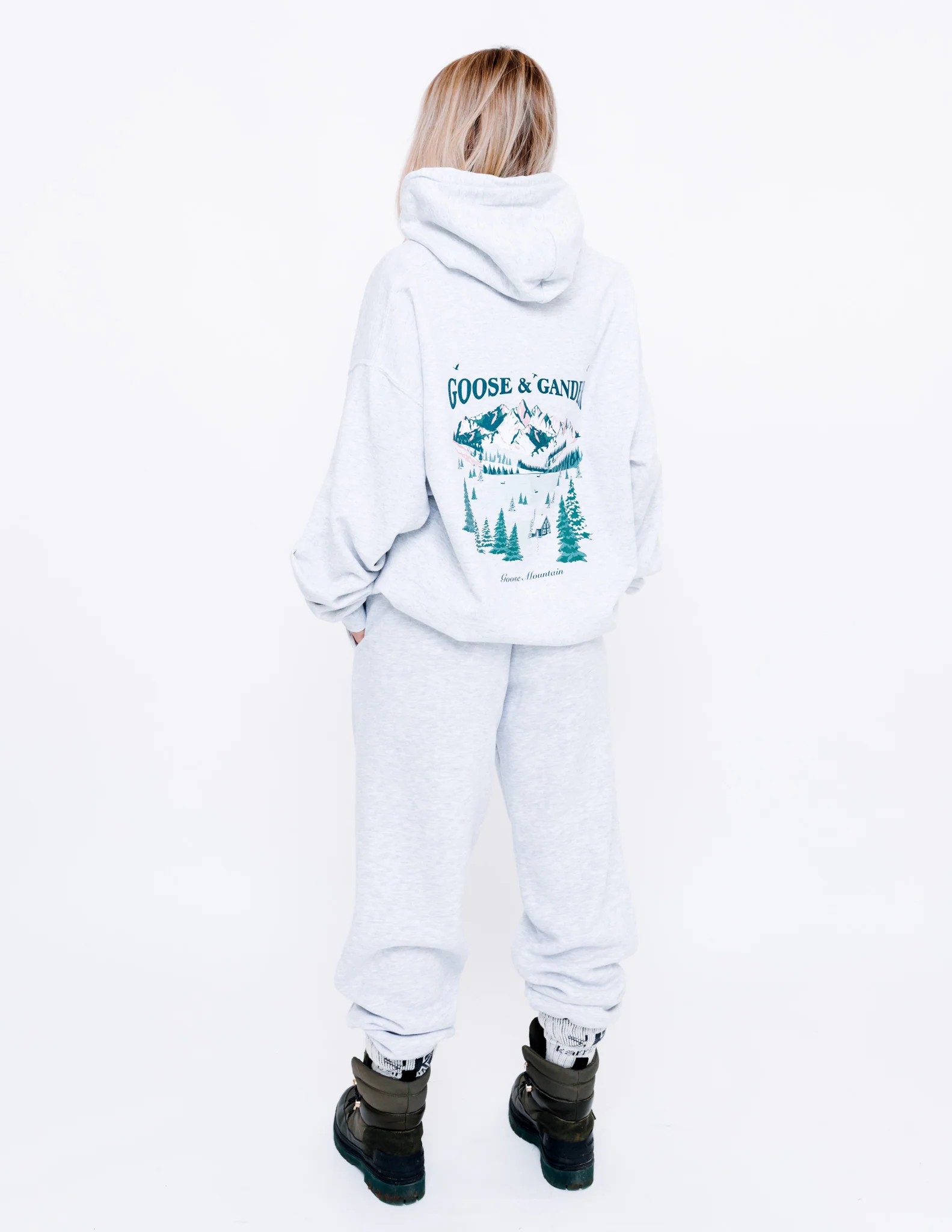 Mountain Hoodie - Ash Grey - Image 9