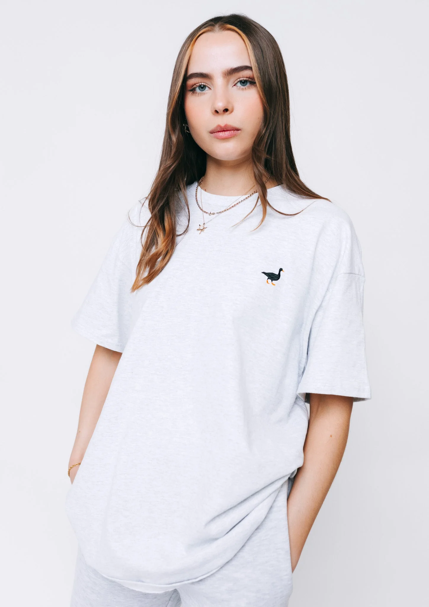 Goose Tee - Ash Grey - Image 6