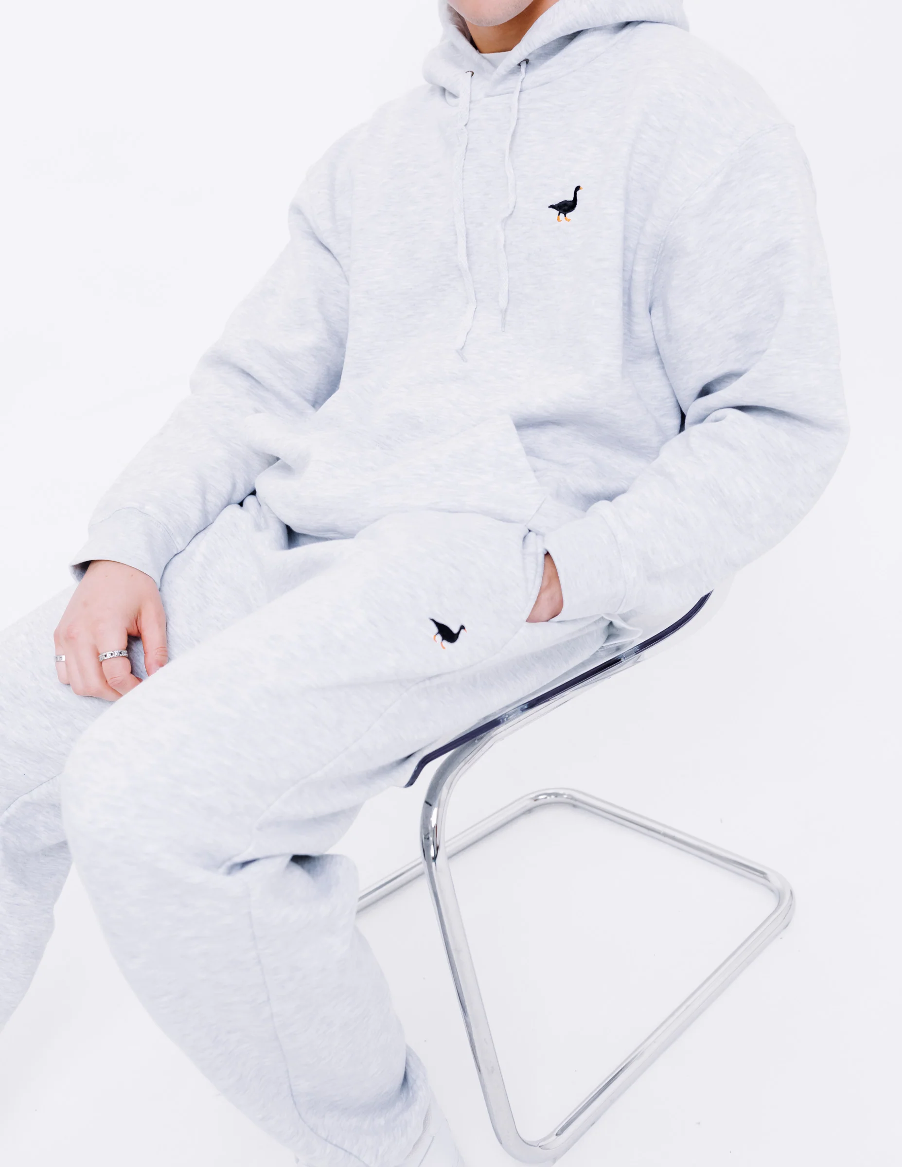 Premium Goose Hood - Ash Grey - Image 3