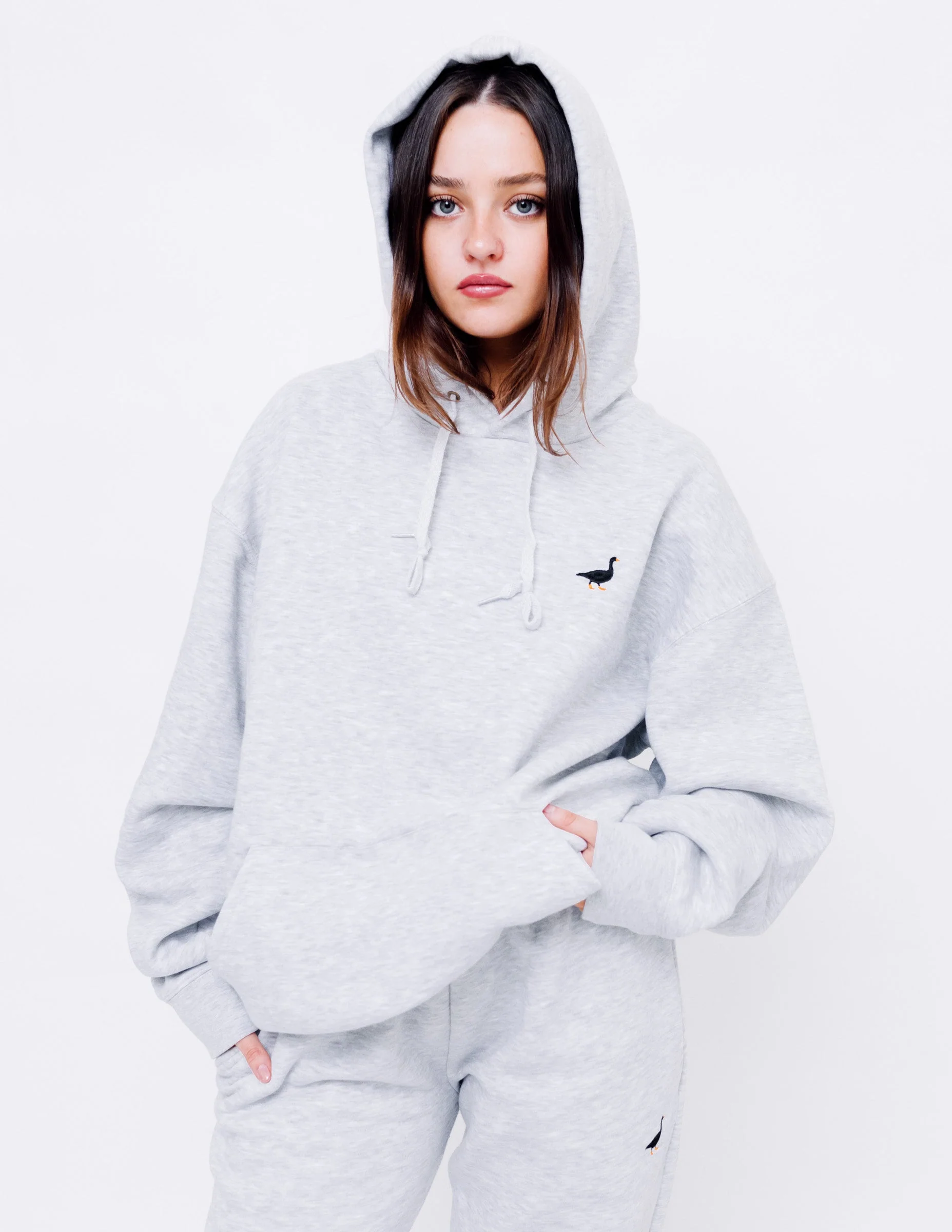 Premium Goose Hood - Ash Grey - Image 5