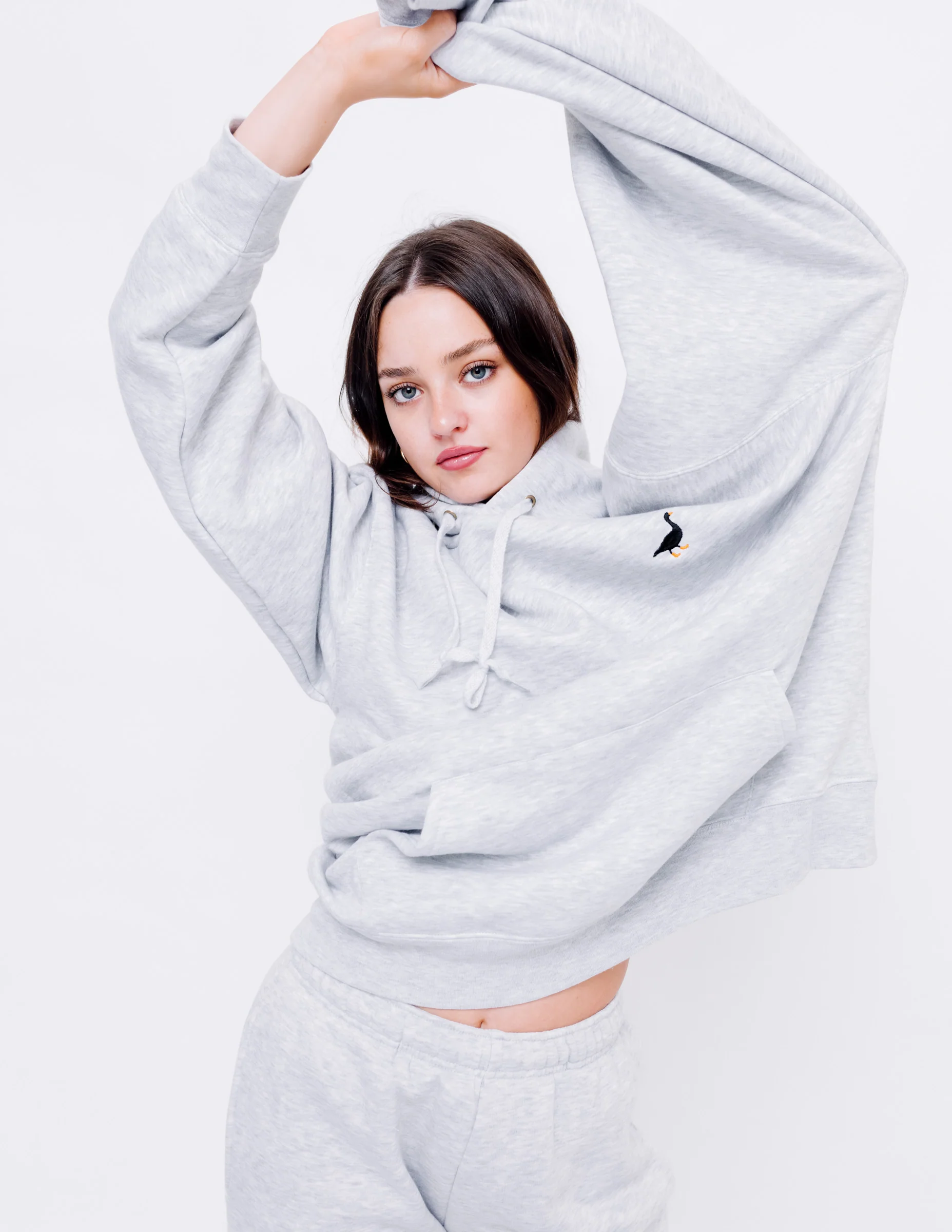 Premium Goose Hood - Ash Grey - Image 6