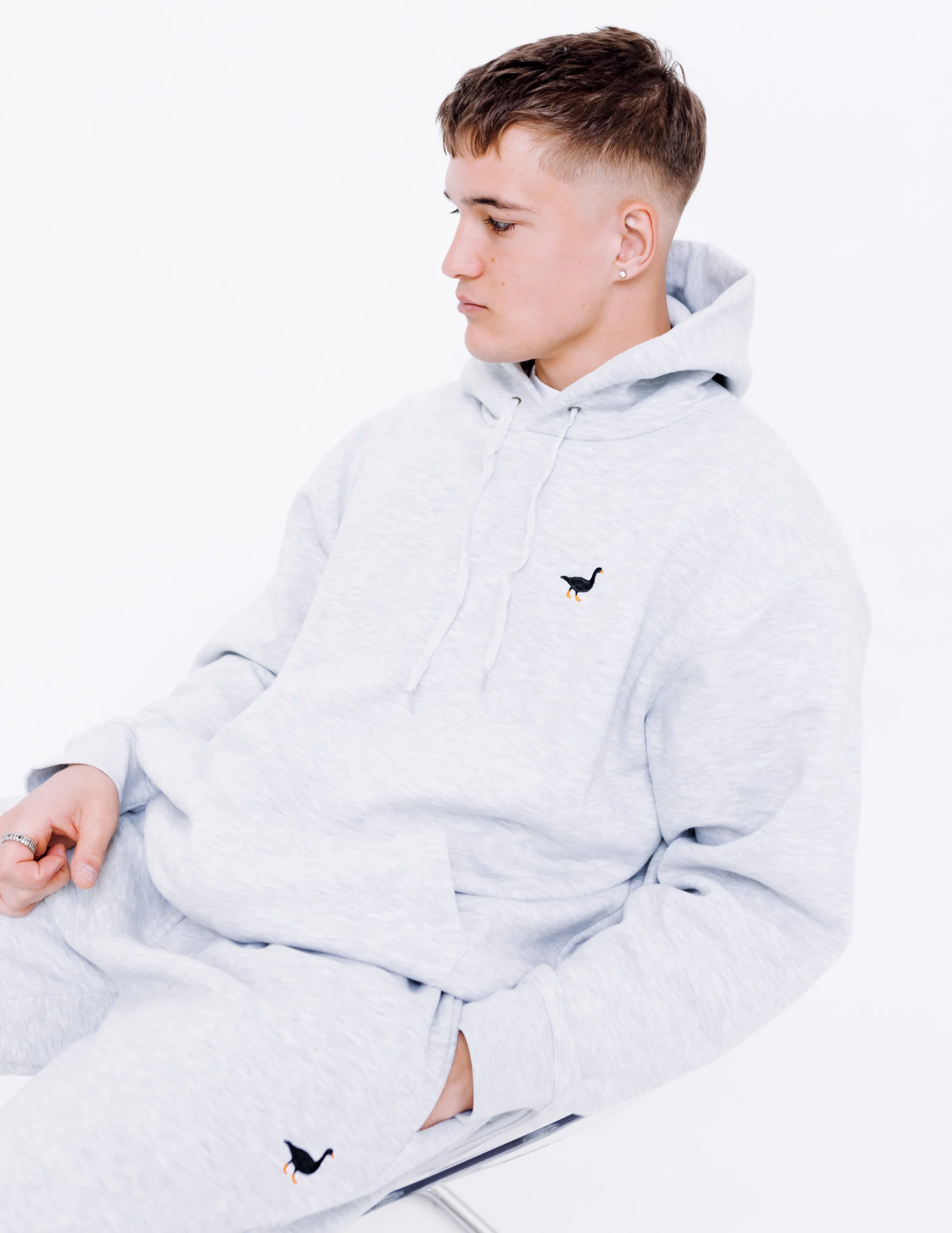 Premium Goose Hood - Ash Grey - Image 7
