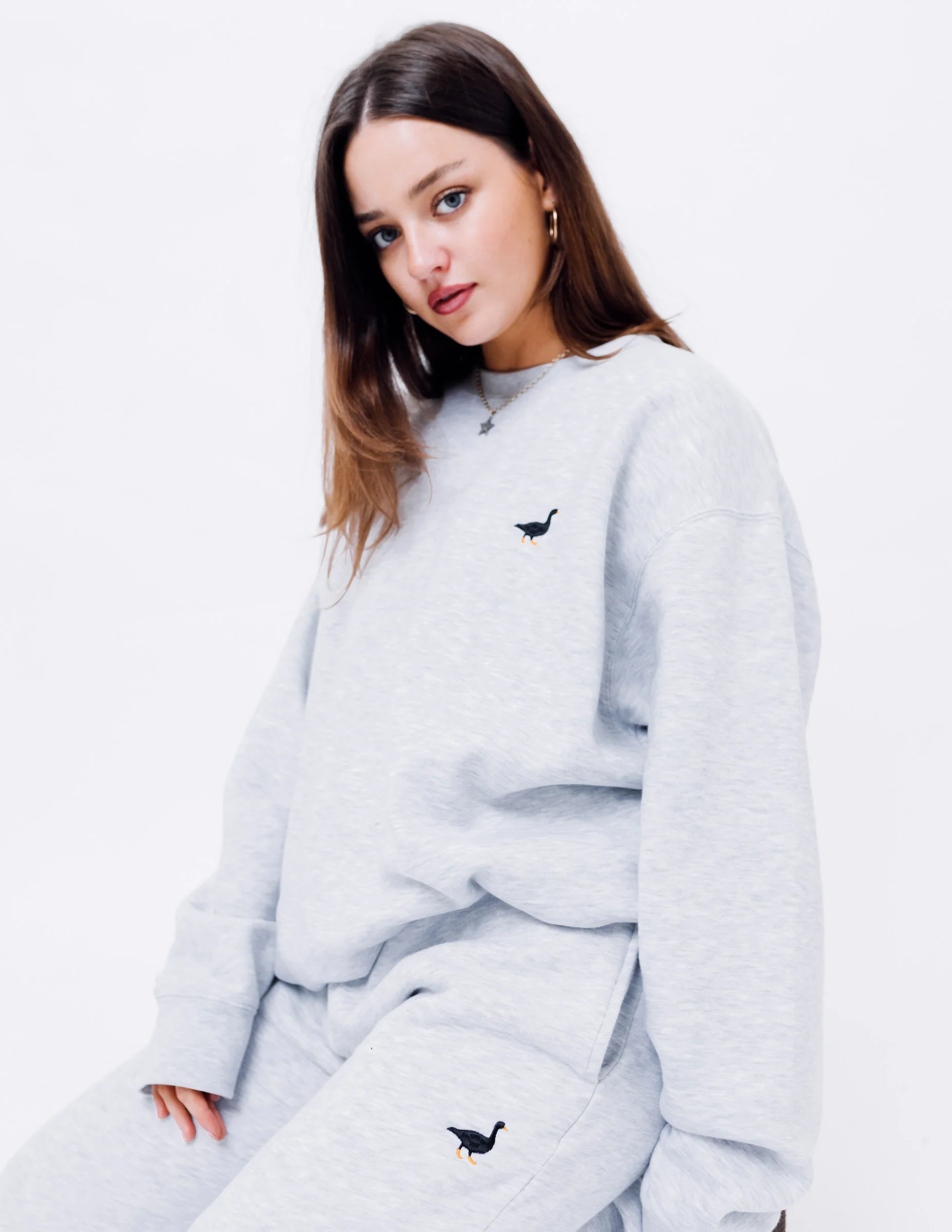 Premium Goose Sweatshirt - Ash Grey - Image 10