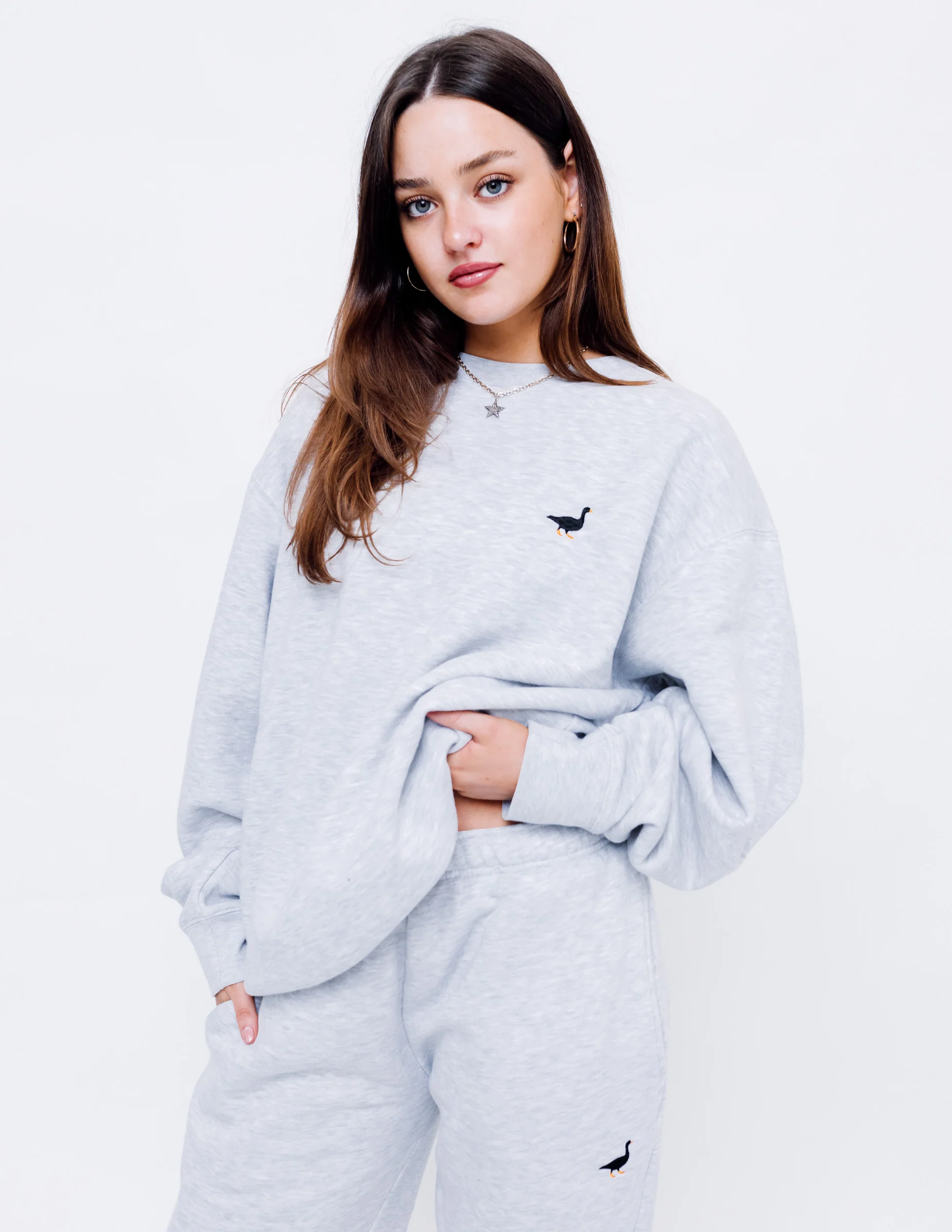 Premium Goose Sweatshirt - Ash Grey - Image 3