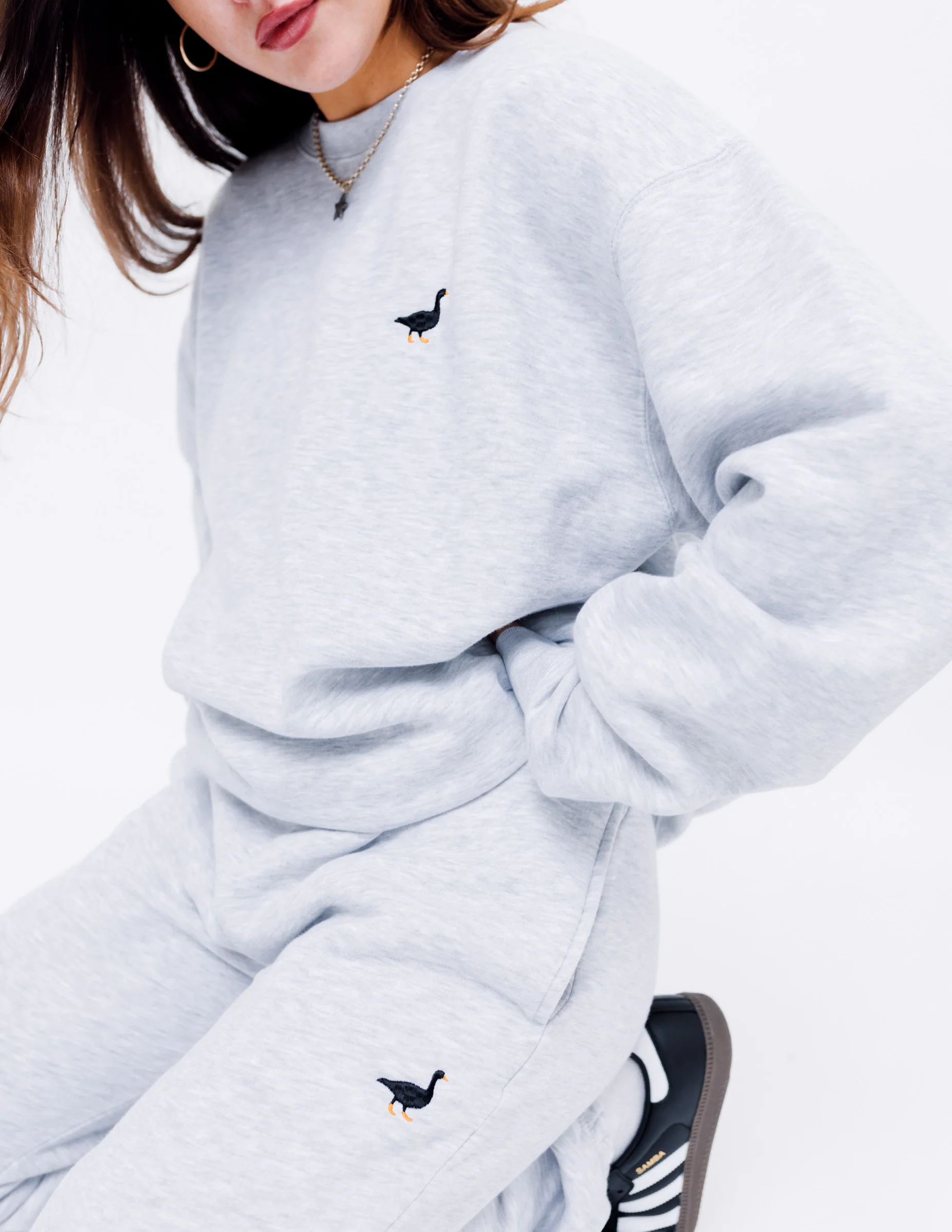 Premium Goose Sweatshirt - Ash Grey - Image 8