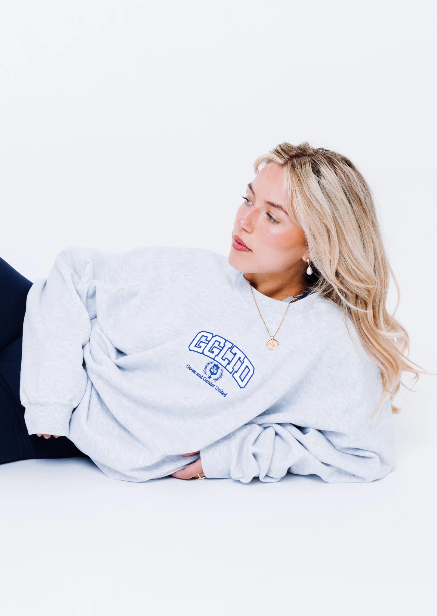 Varsity Sweatshirt - Ash Grey - Image 7