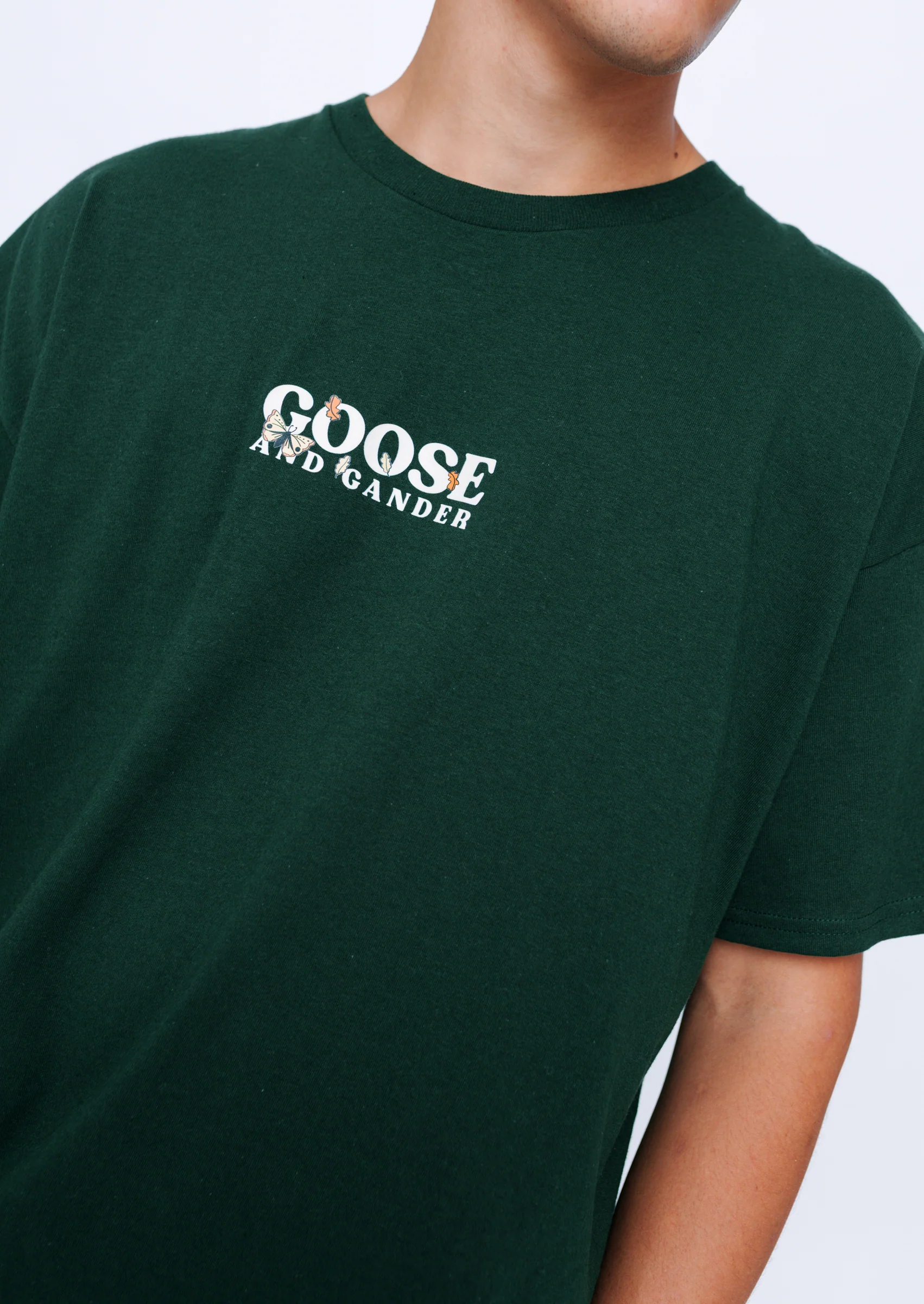 Woodland Goose Tee - Forest Green - Image 6
