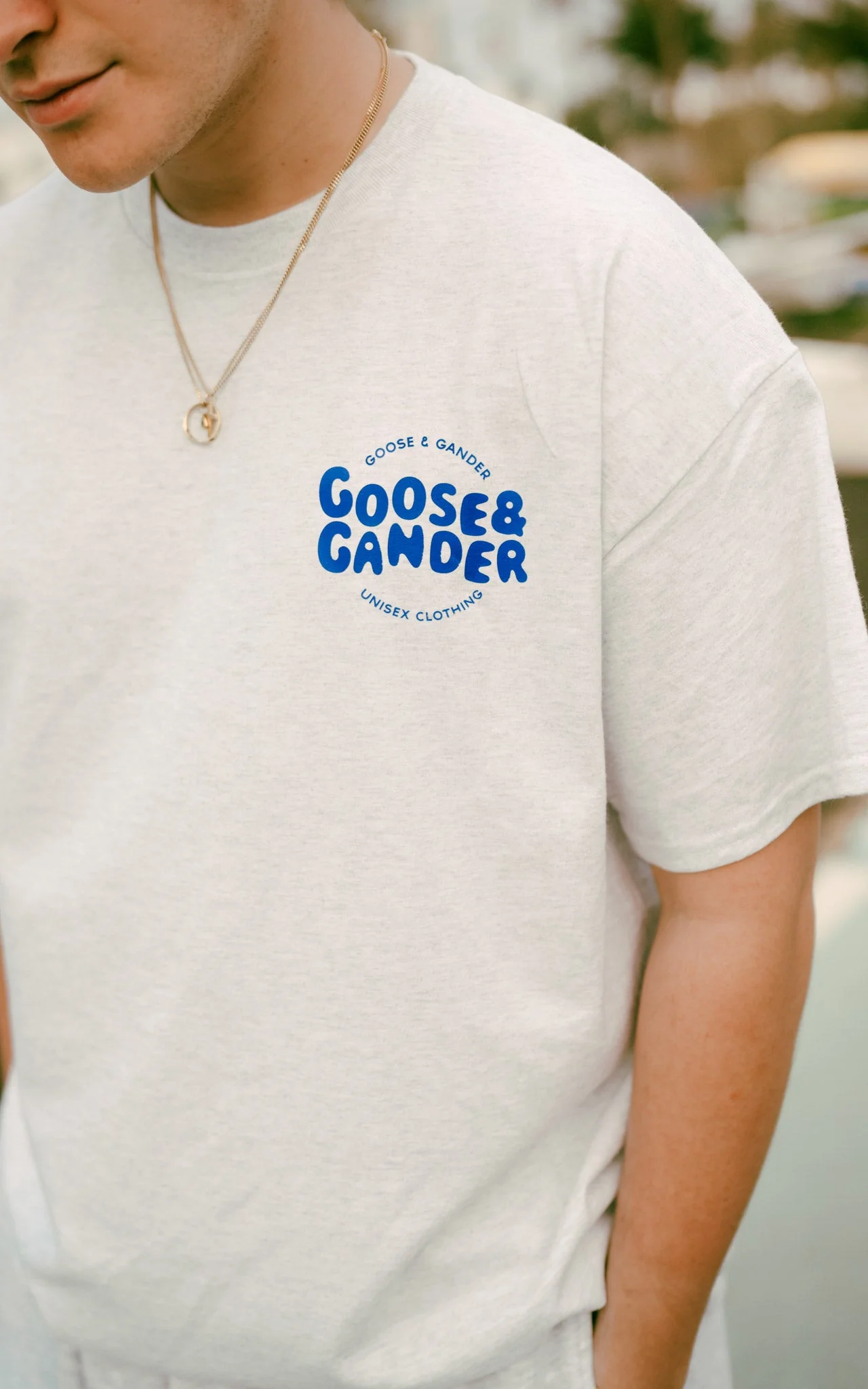 Azure Tee - Ash Grey - Image 3