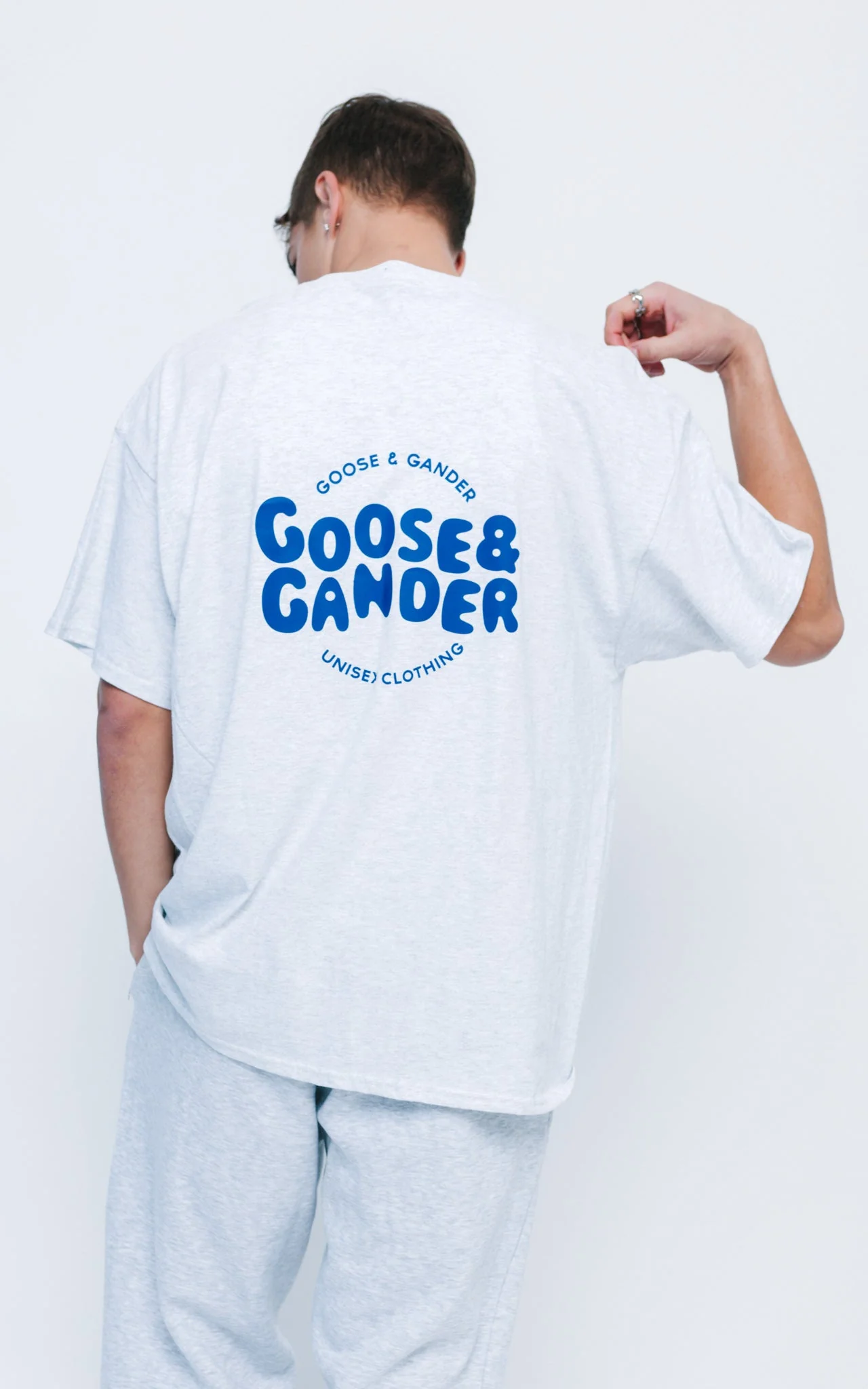 Azure Tee - Ash Grey - Image 6