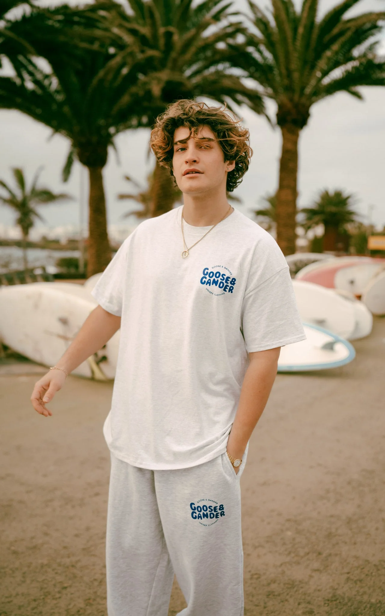 Azure Tee - Ash Grey - Image 9
