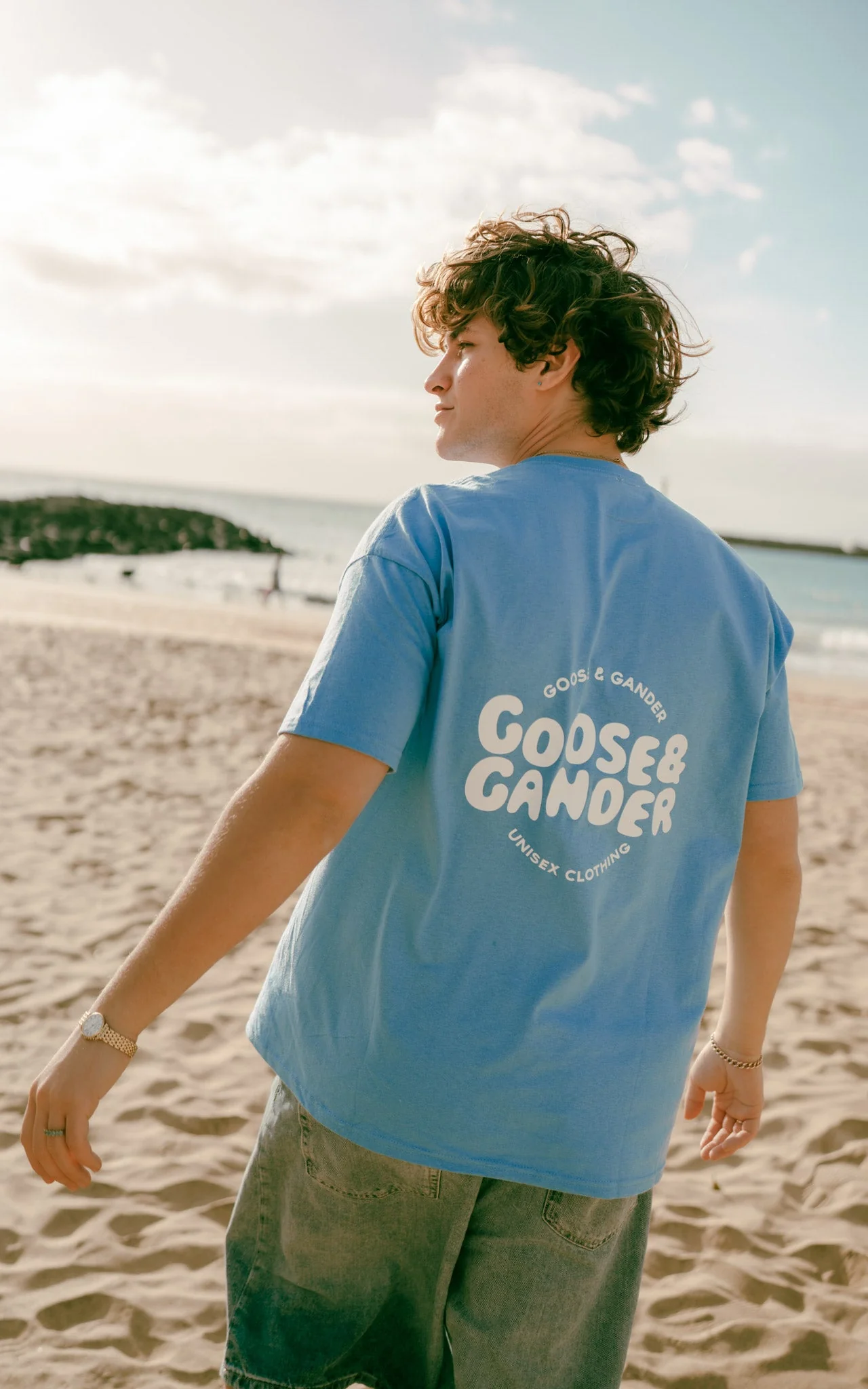 Azure Tee - Carolina Blue - Image 2