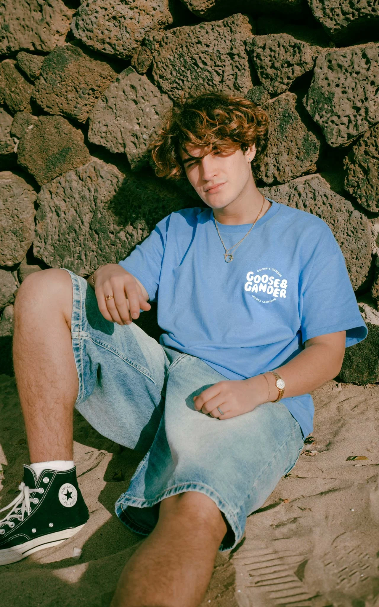 Azure Tee - Carolina Blue - Image 3