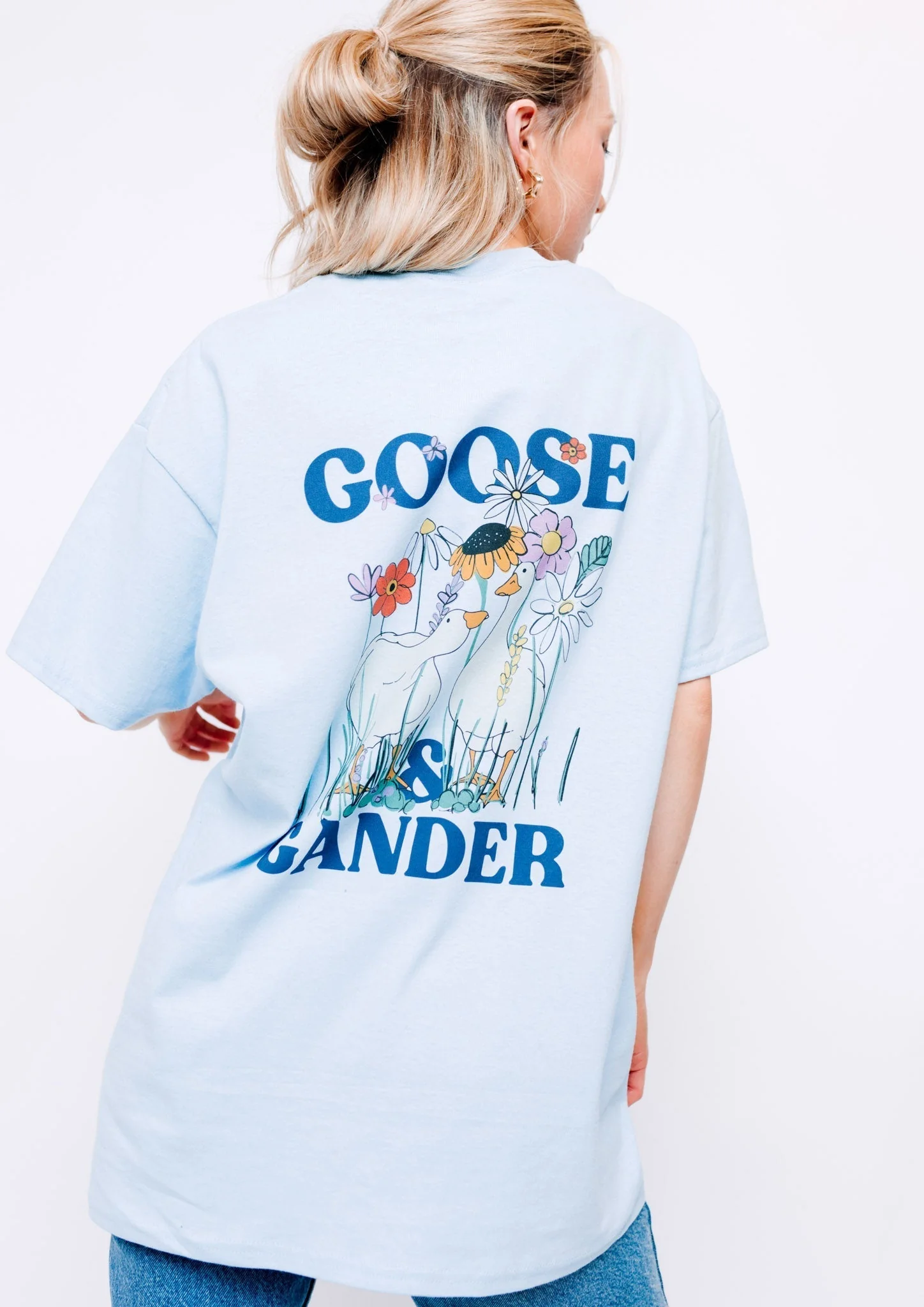 Wild Goose Tee - Baby Blue - Image 10