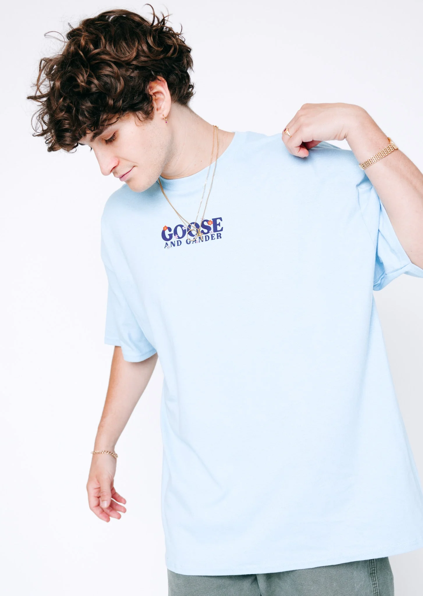 Wild Goose Tee - Baby Blue - Image 11