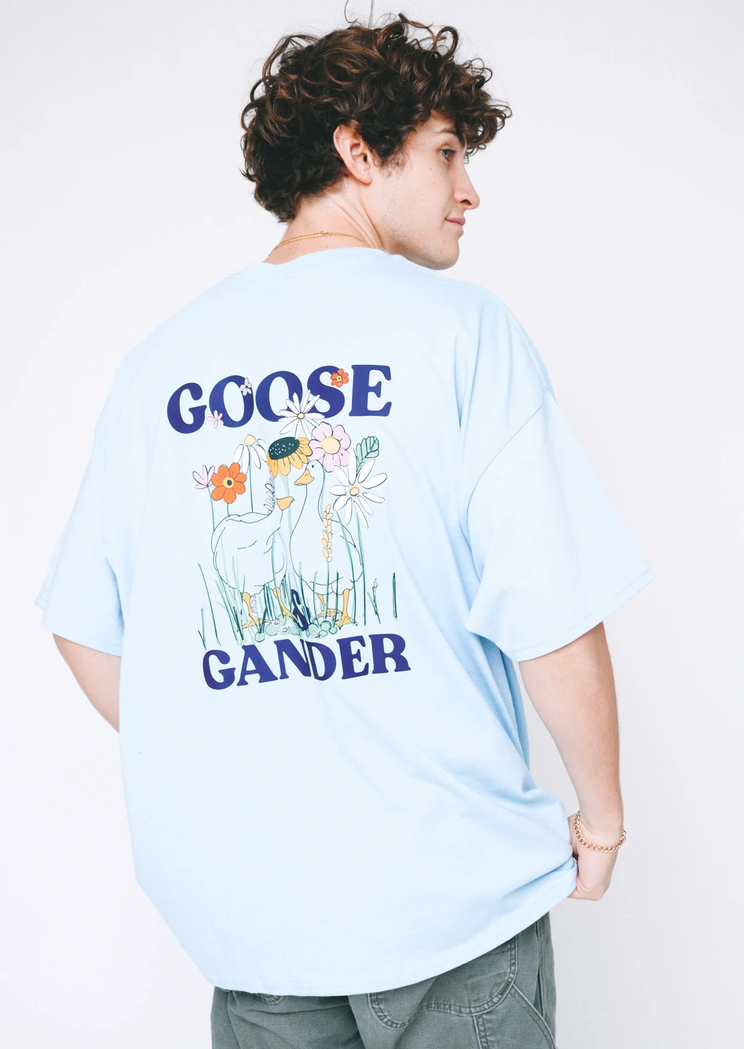 Wild Goose Tee - Baby Blue - Image 13