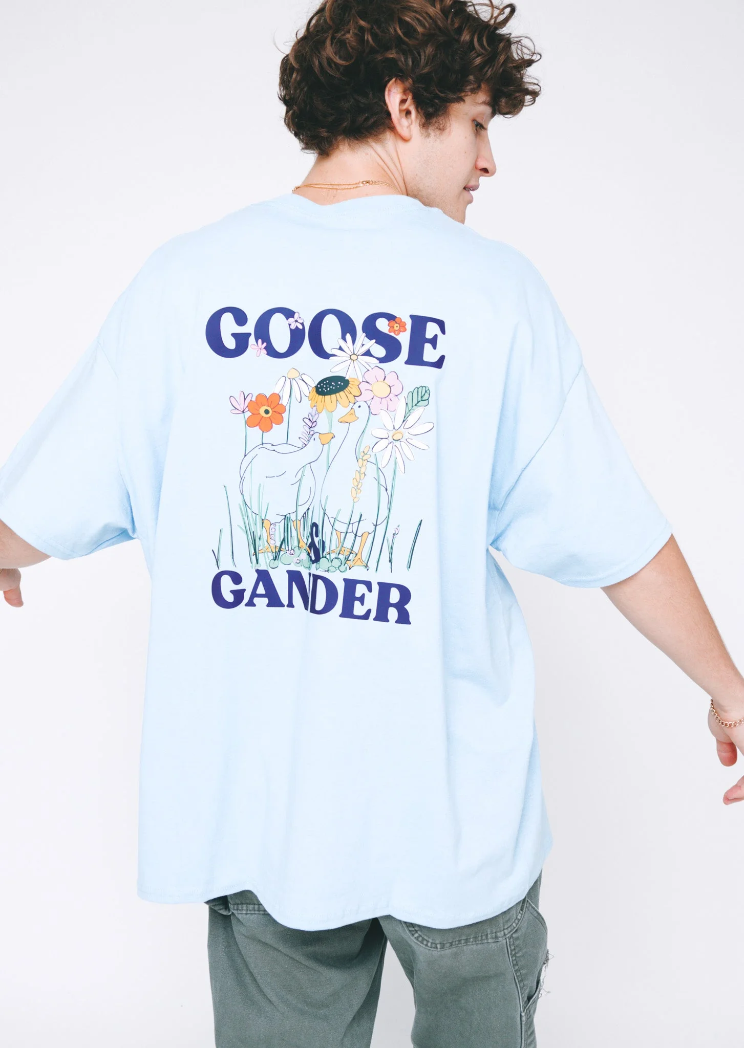 Wild Goose Tee - Baby Blue - Image 14