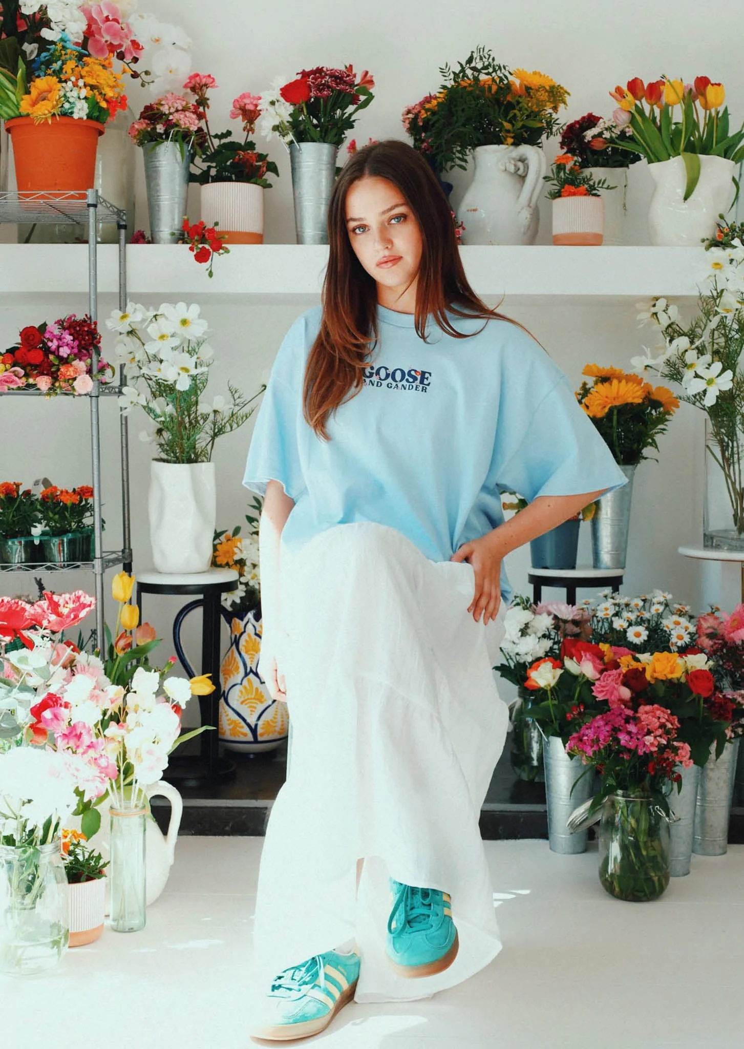 Wild Goose Tee - Baby Blue - Image 7