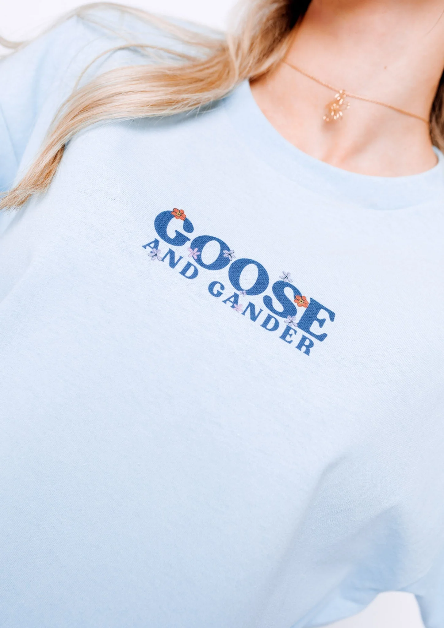 Wild Goose Tee - Baby Blue - Image 9