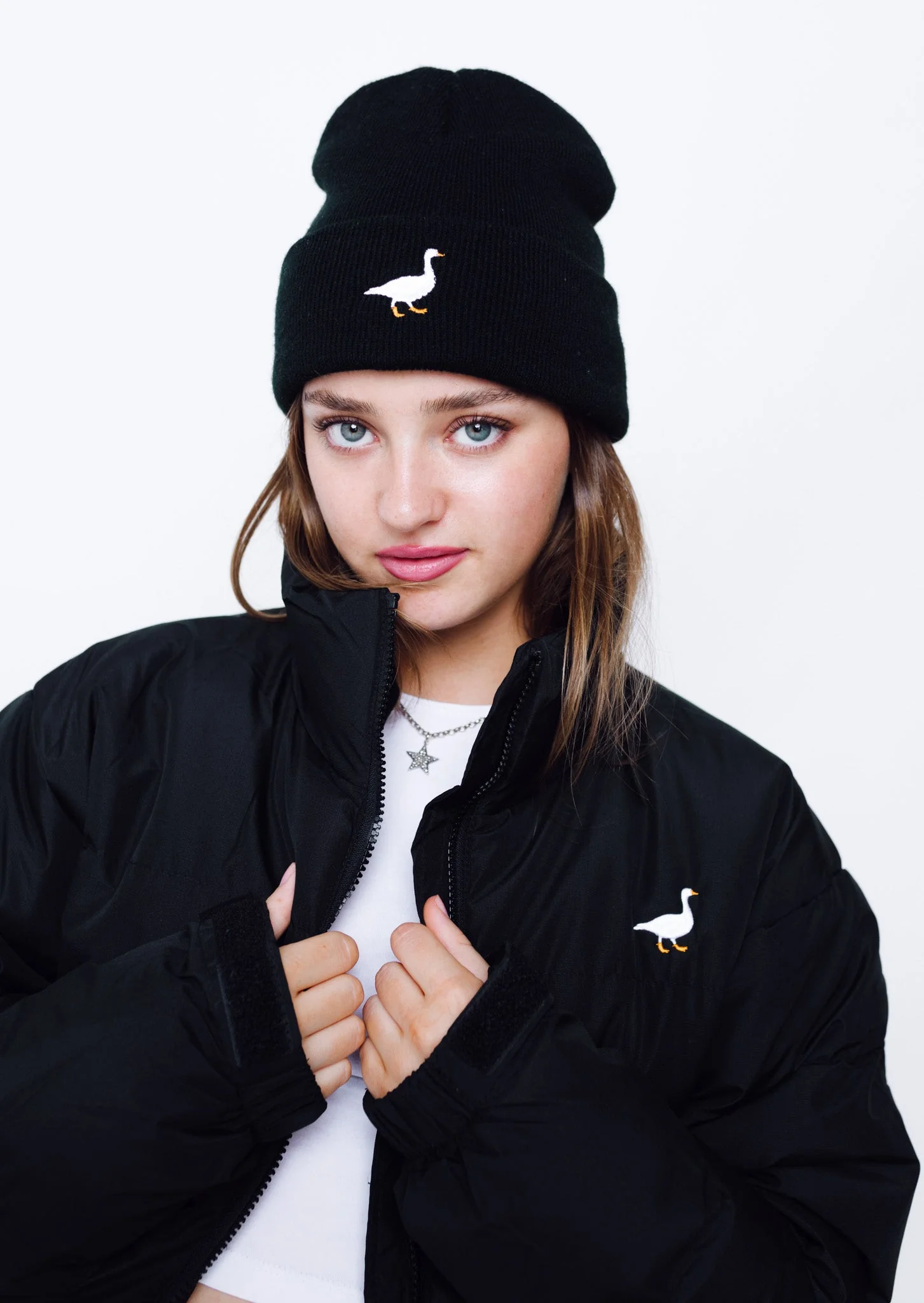 Goose Beanie - Black - Image 5
