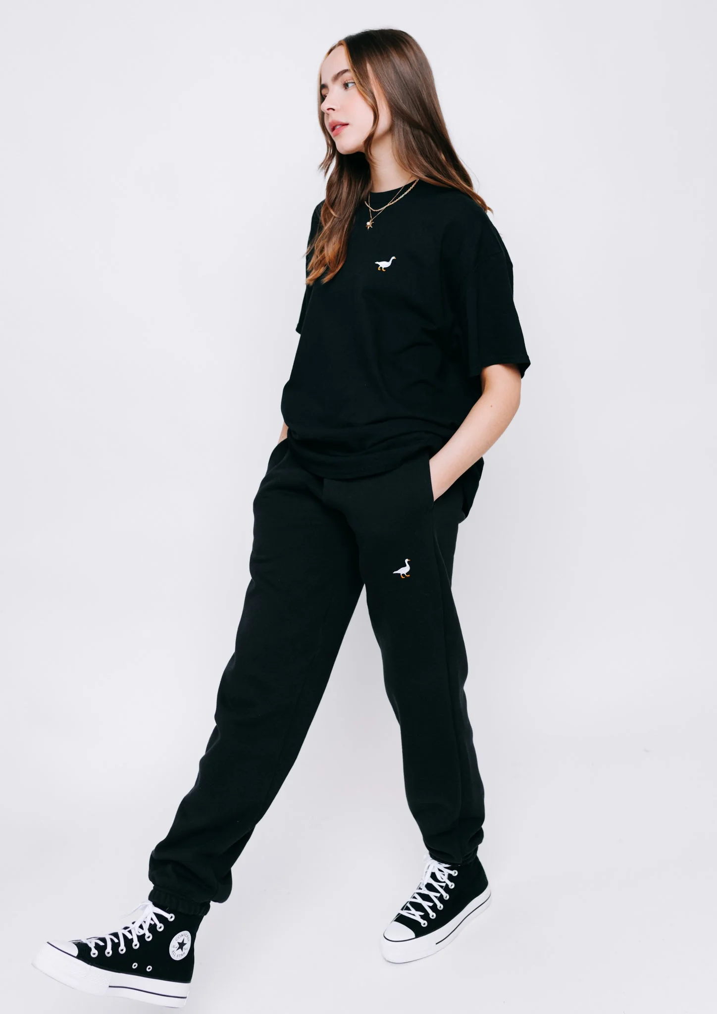 Goose Tee - Black - Image 4