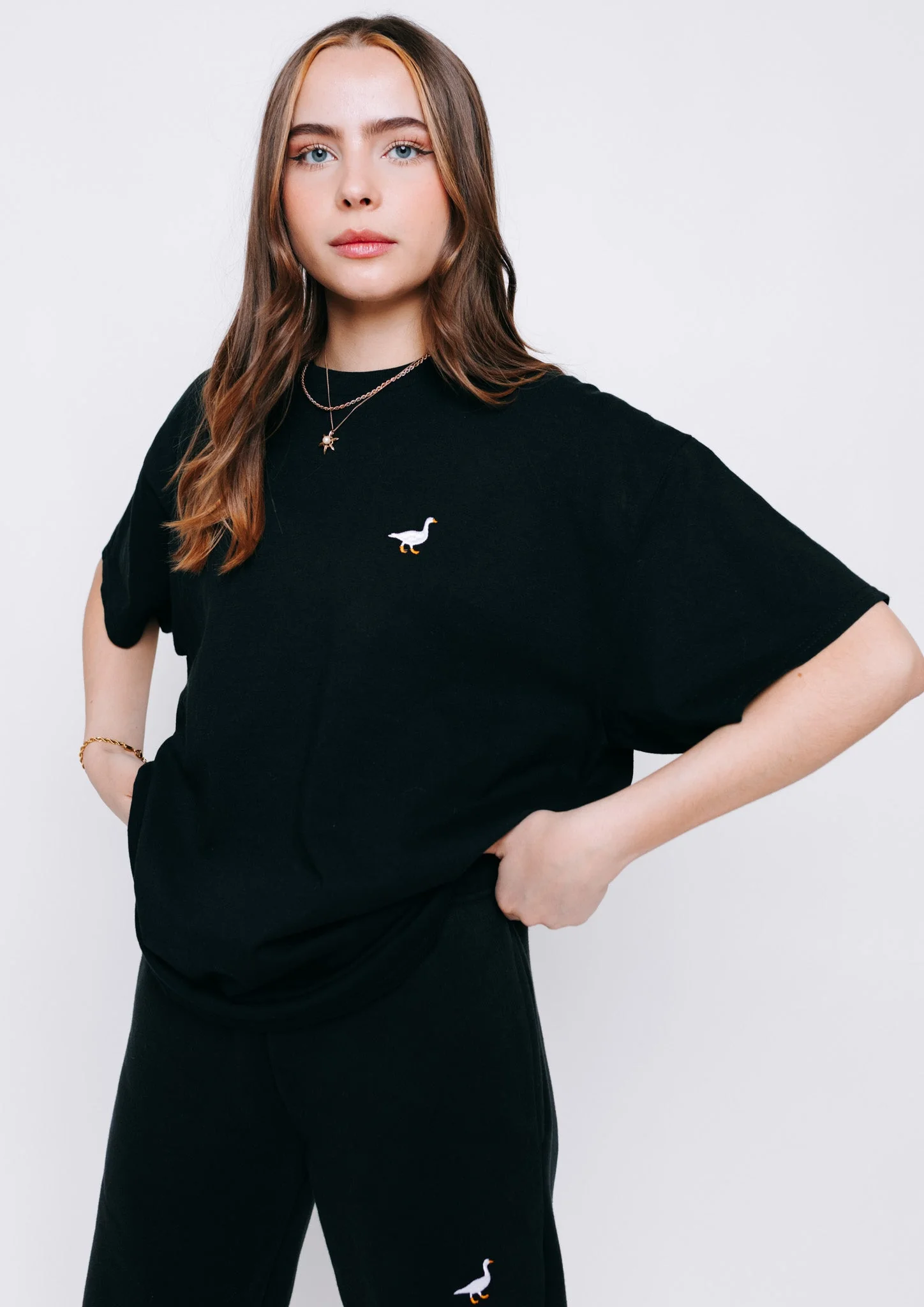 Goose Tee - Black - Image 5