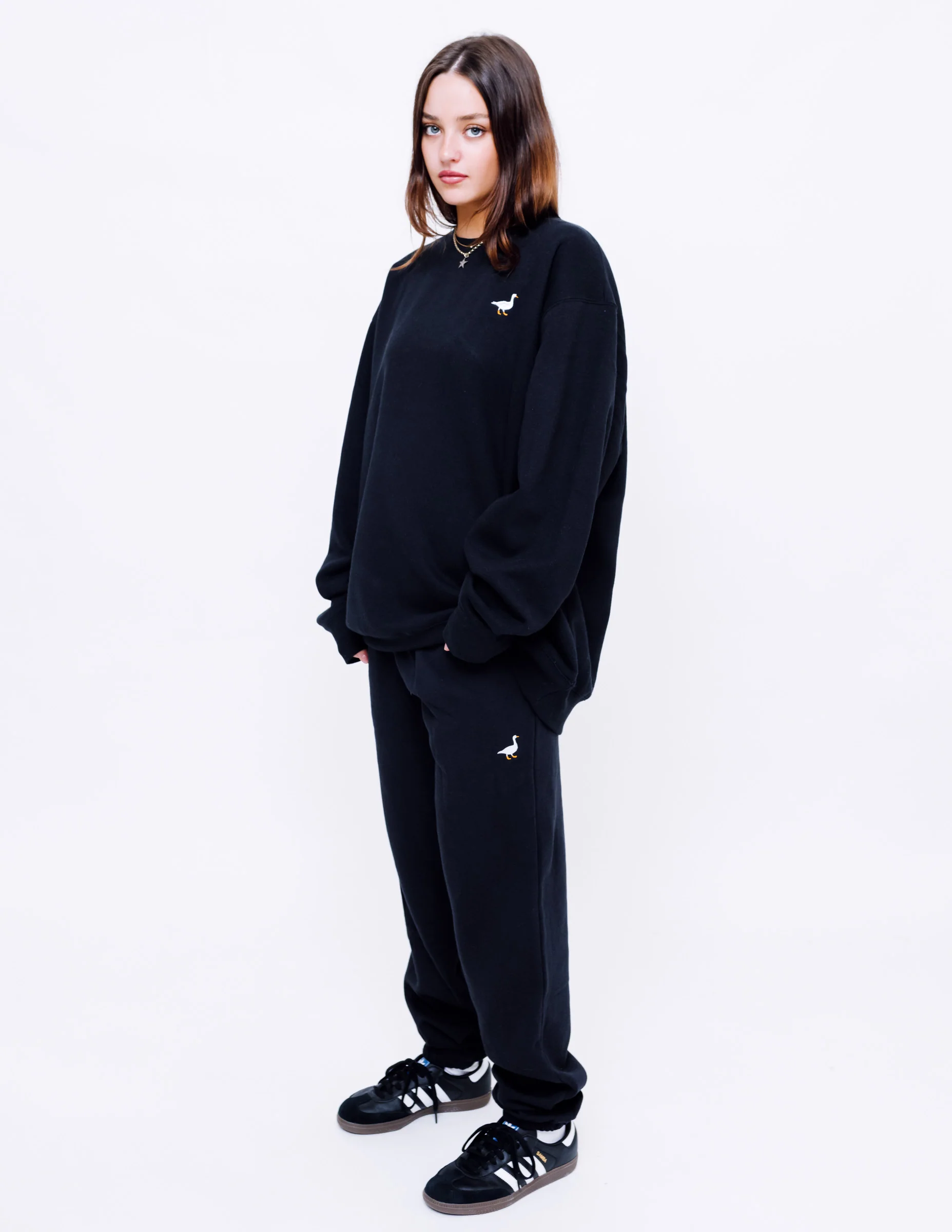 Premium Goose Sweatshirt - Black - Image 4