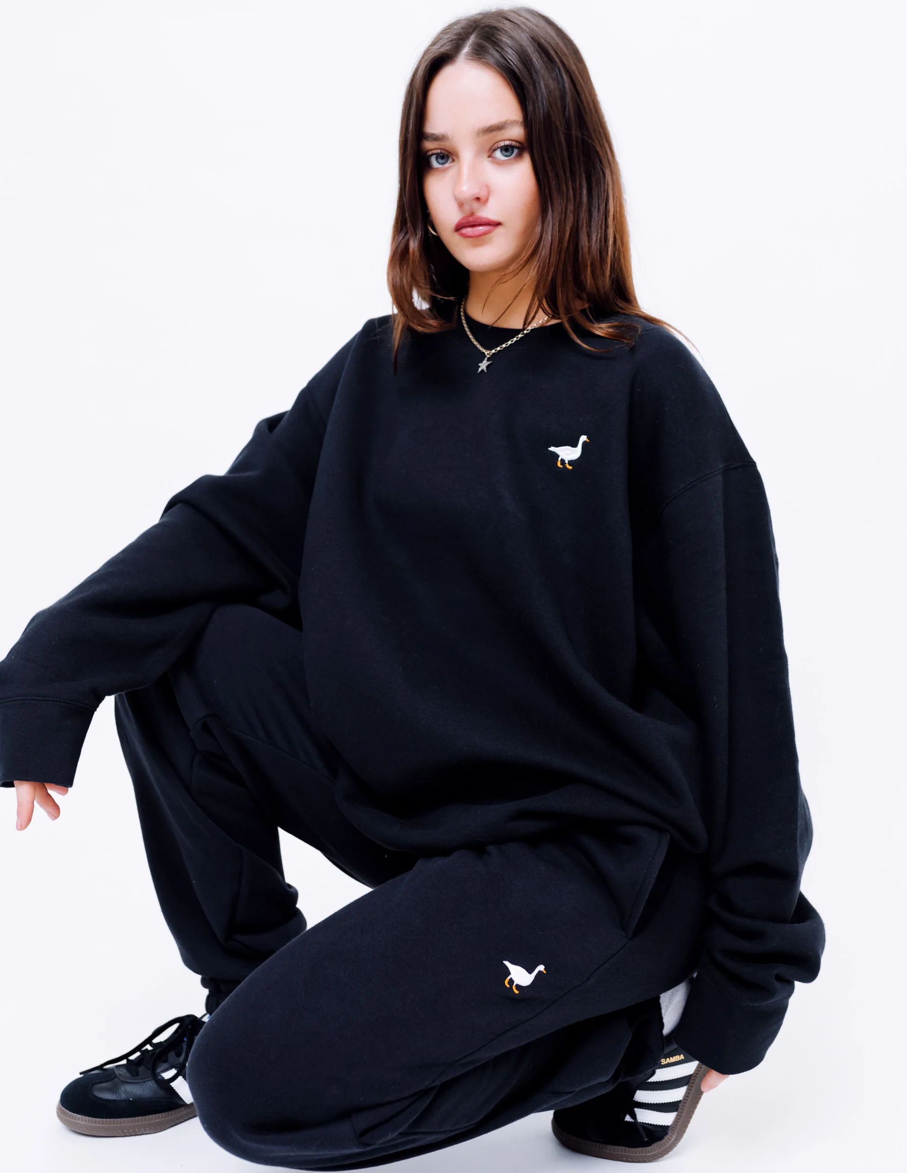 Premium Goose Sweatshirt - Black - Image 6