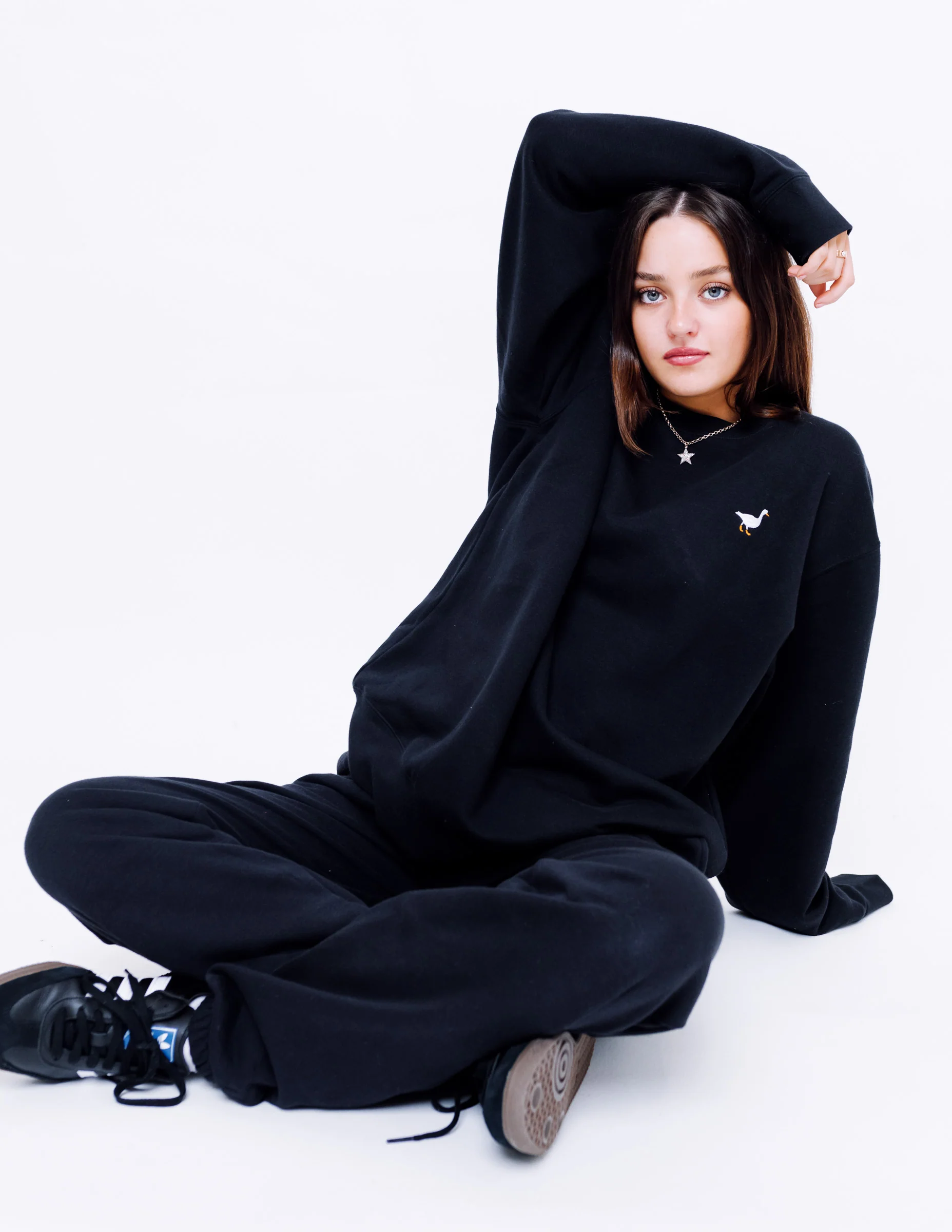 Premium Goose Sweatshirt - Black - Image 8