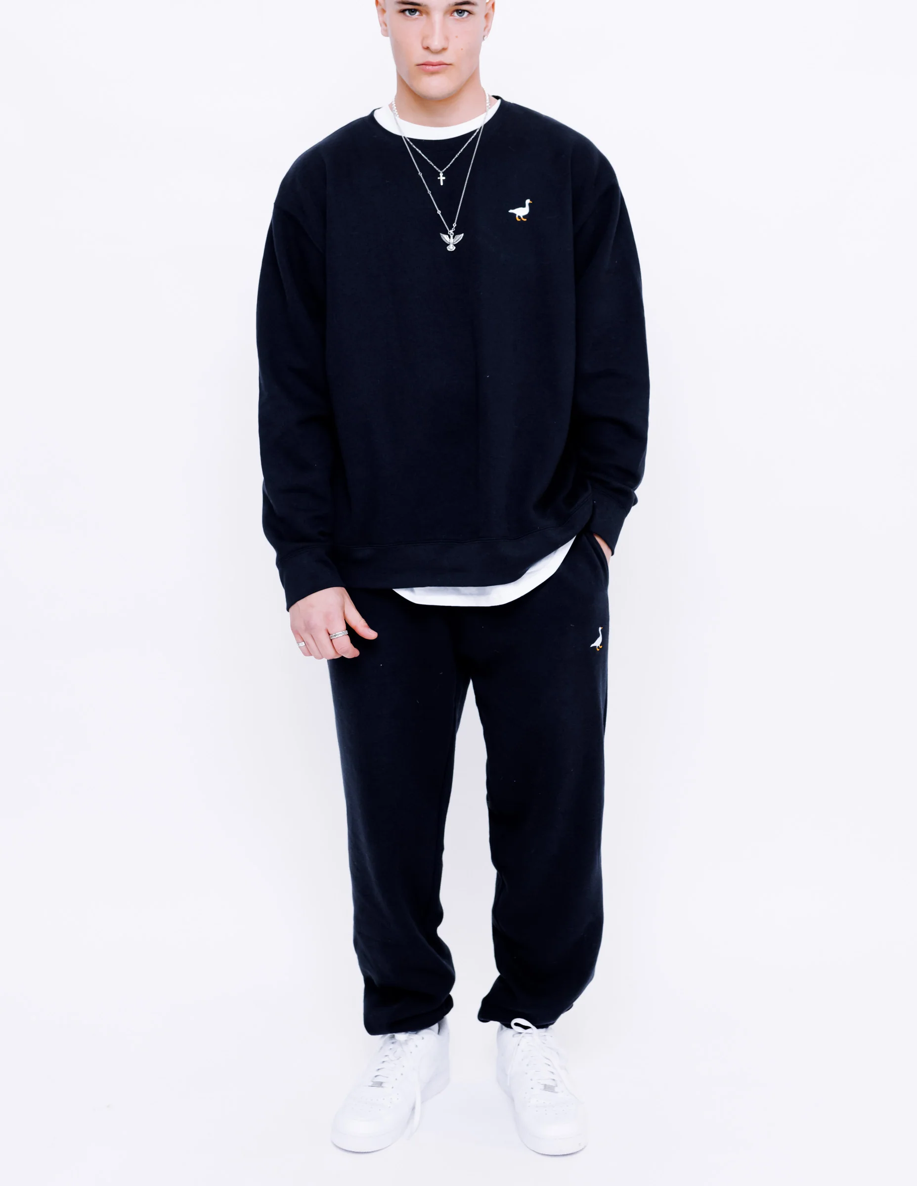 Premium Goose Sweatshirt - Black - Image 9