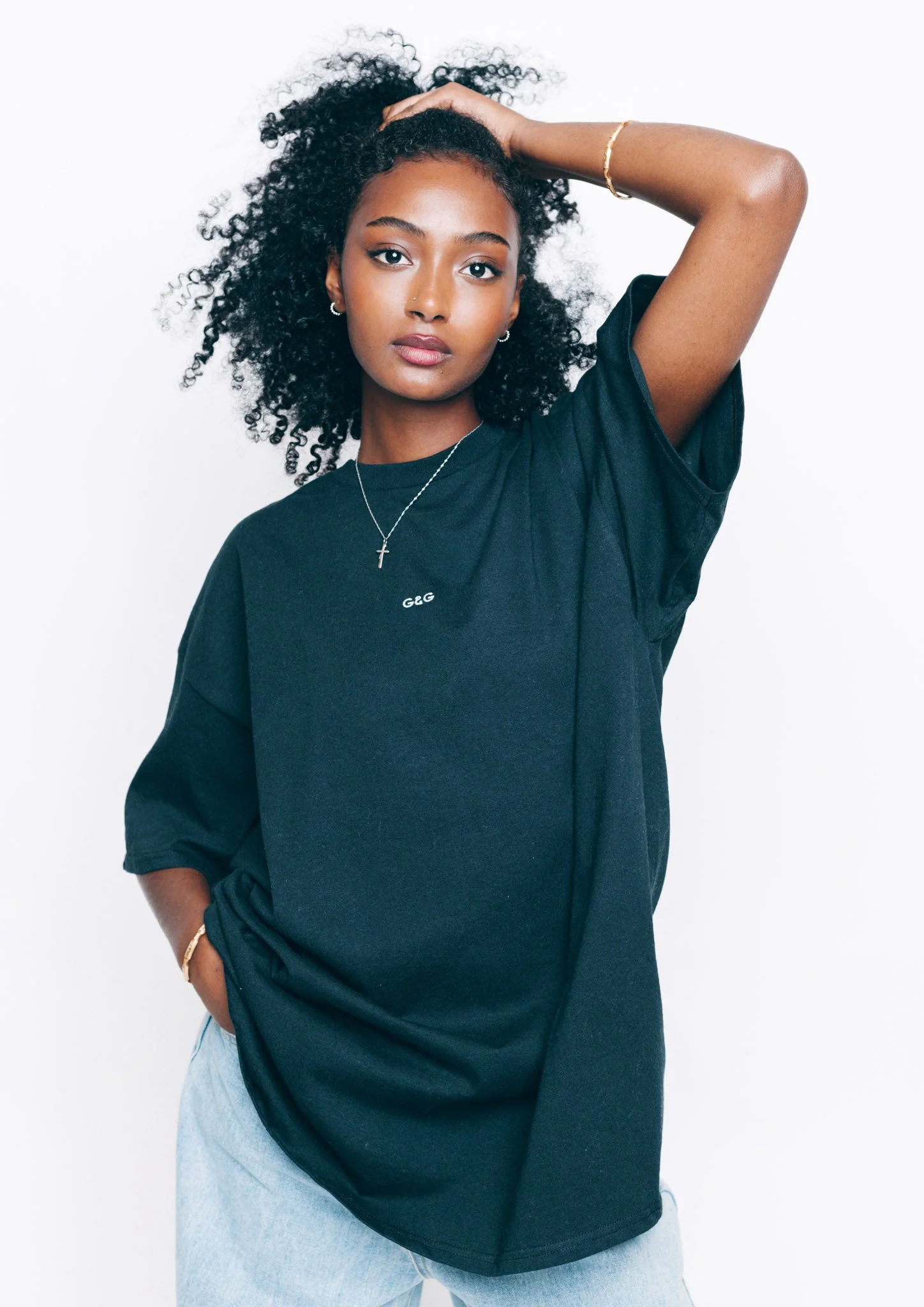 Simple Tee - Black - Image 5