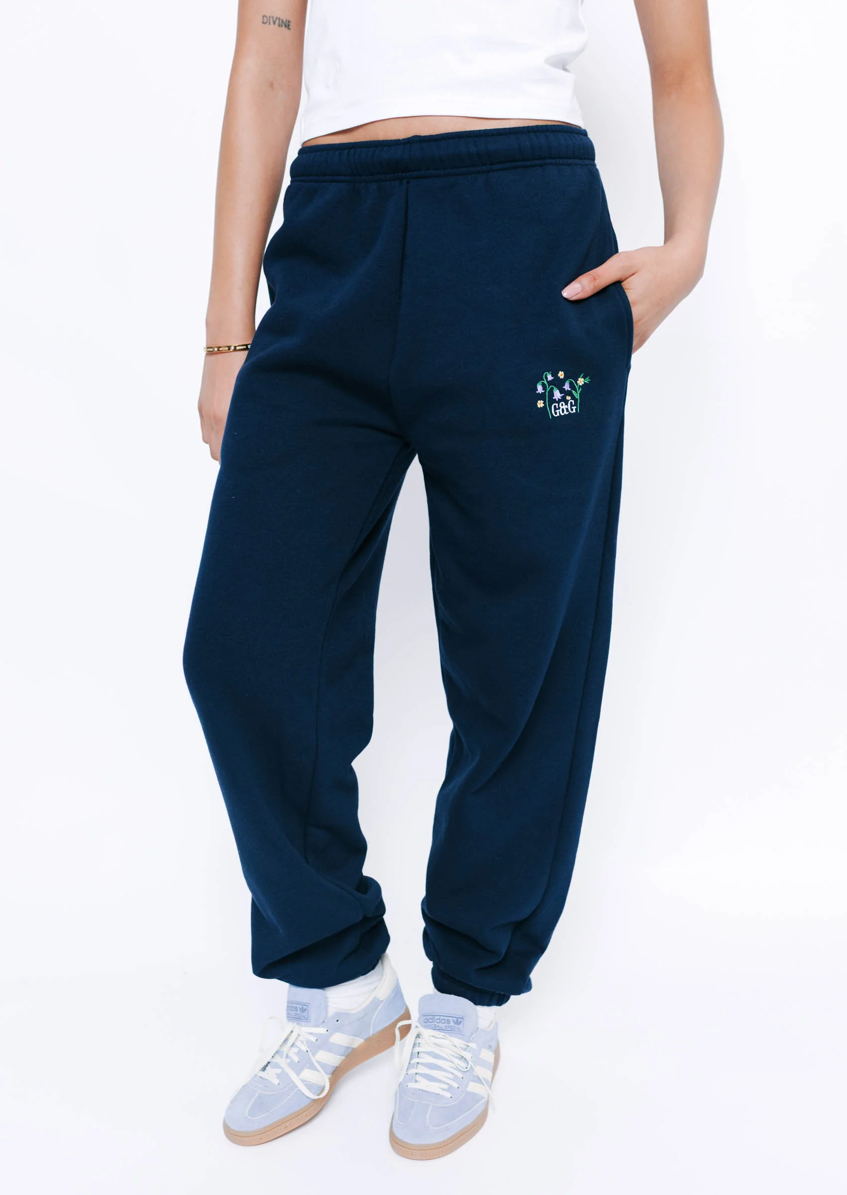 Bluebell Cuffed Joggers - Navy