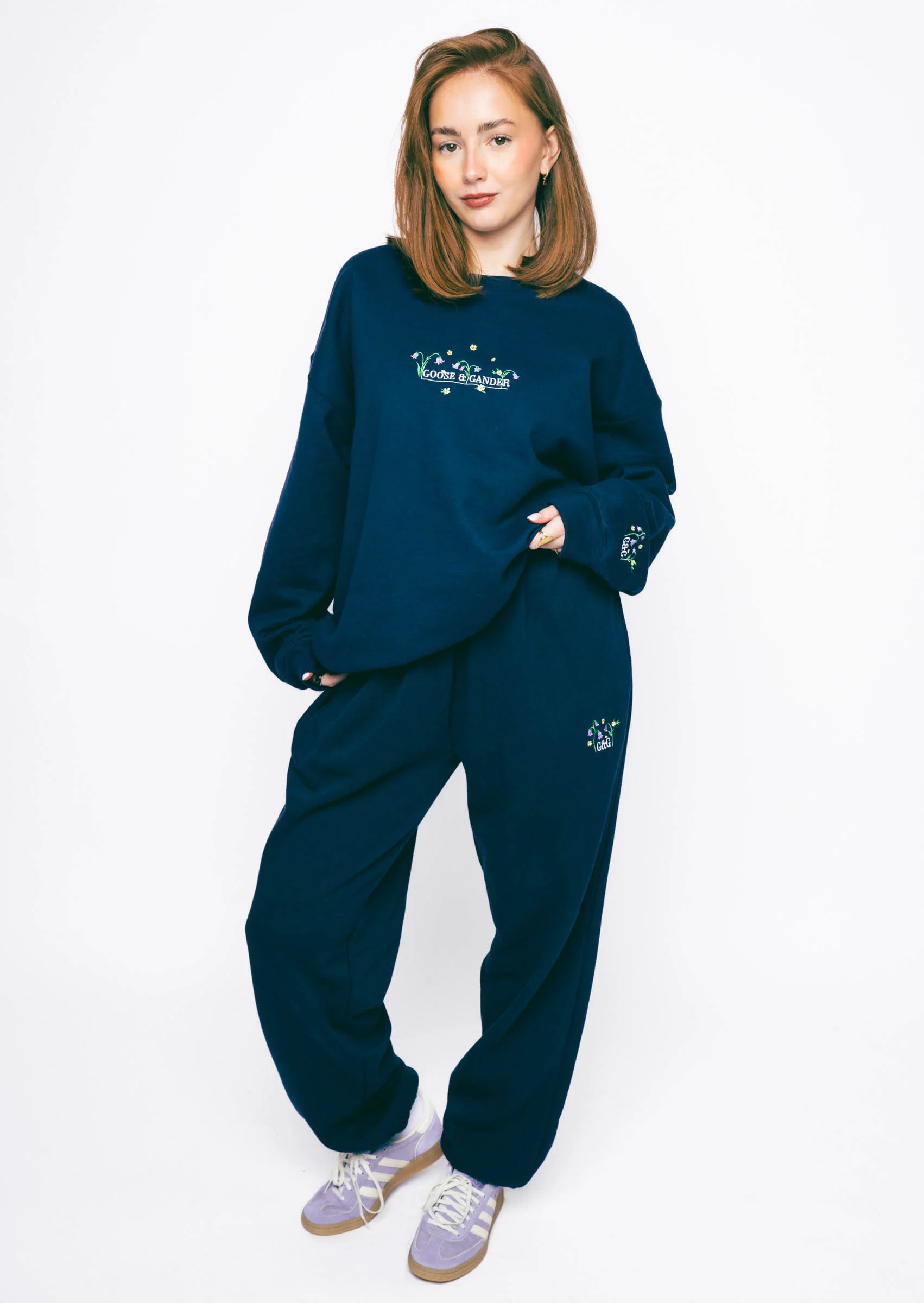 Bluebell Cuffed Joggers - Navy - Image 11