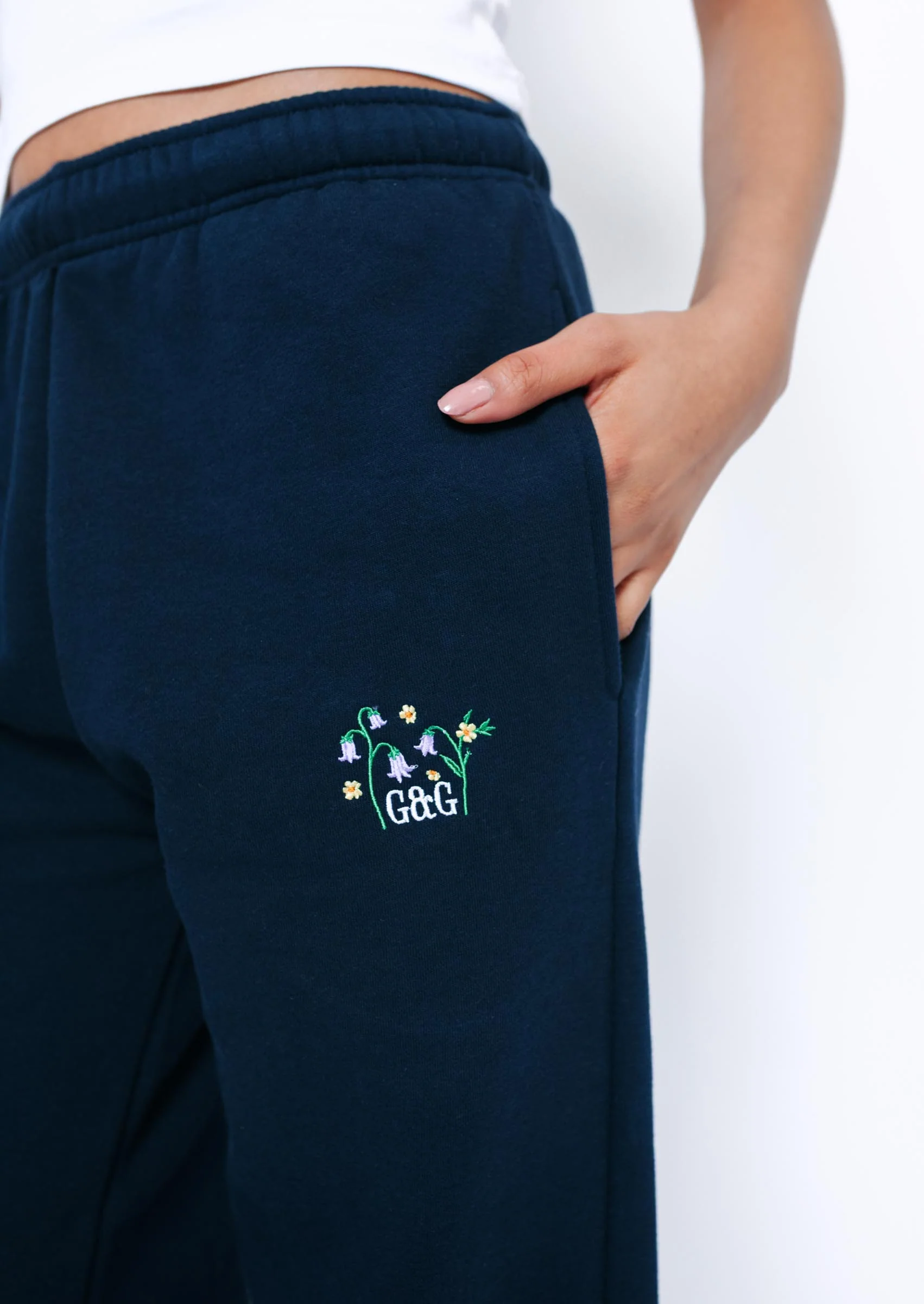 Bluebell Cuffed Joggers - Navy - Image 2