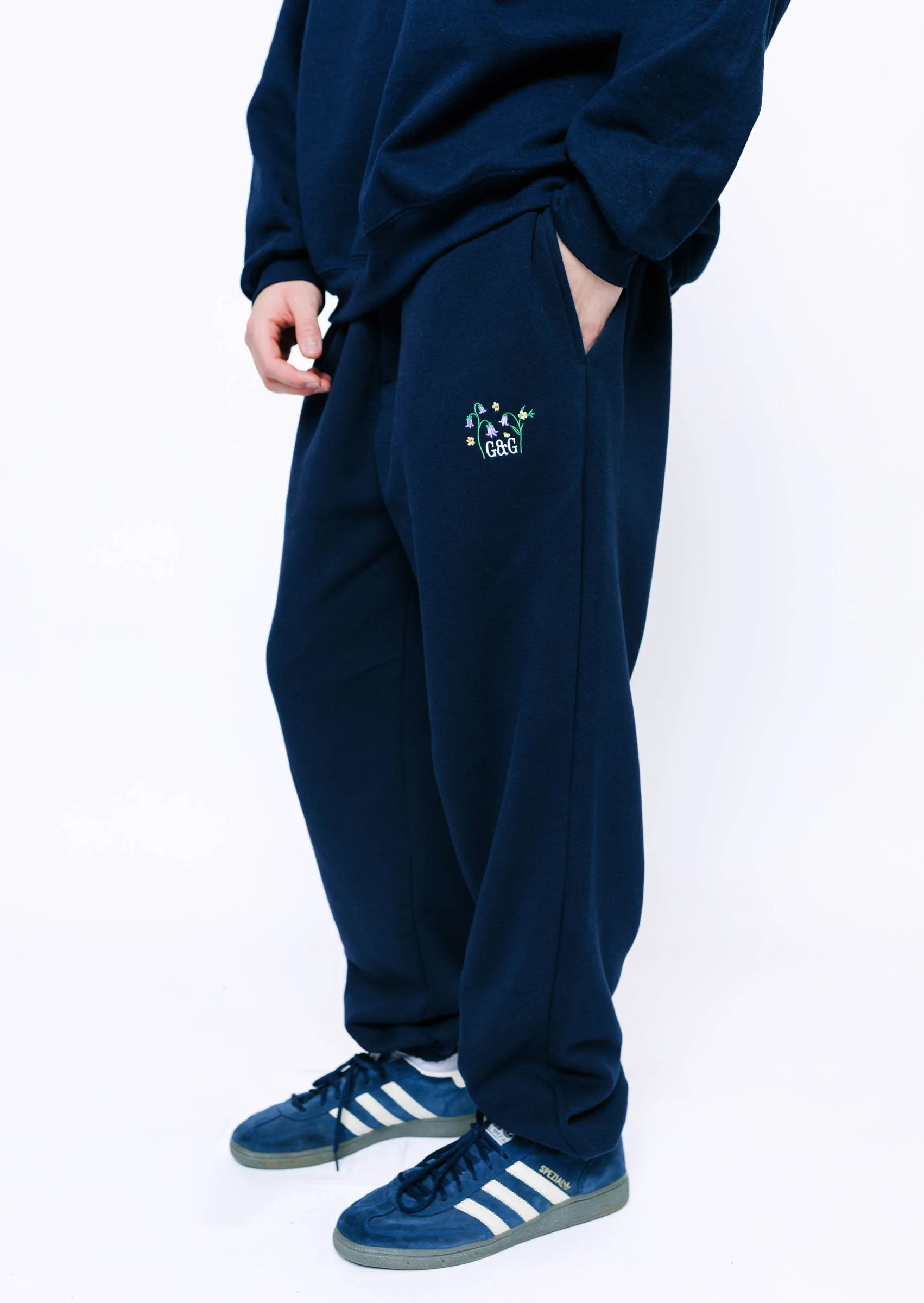 Bluebell Cuffed Joggers - Navy - Image 3