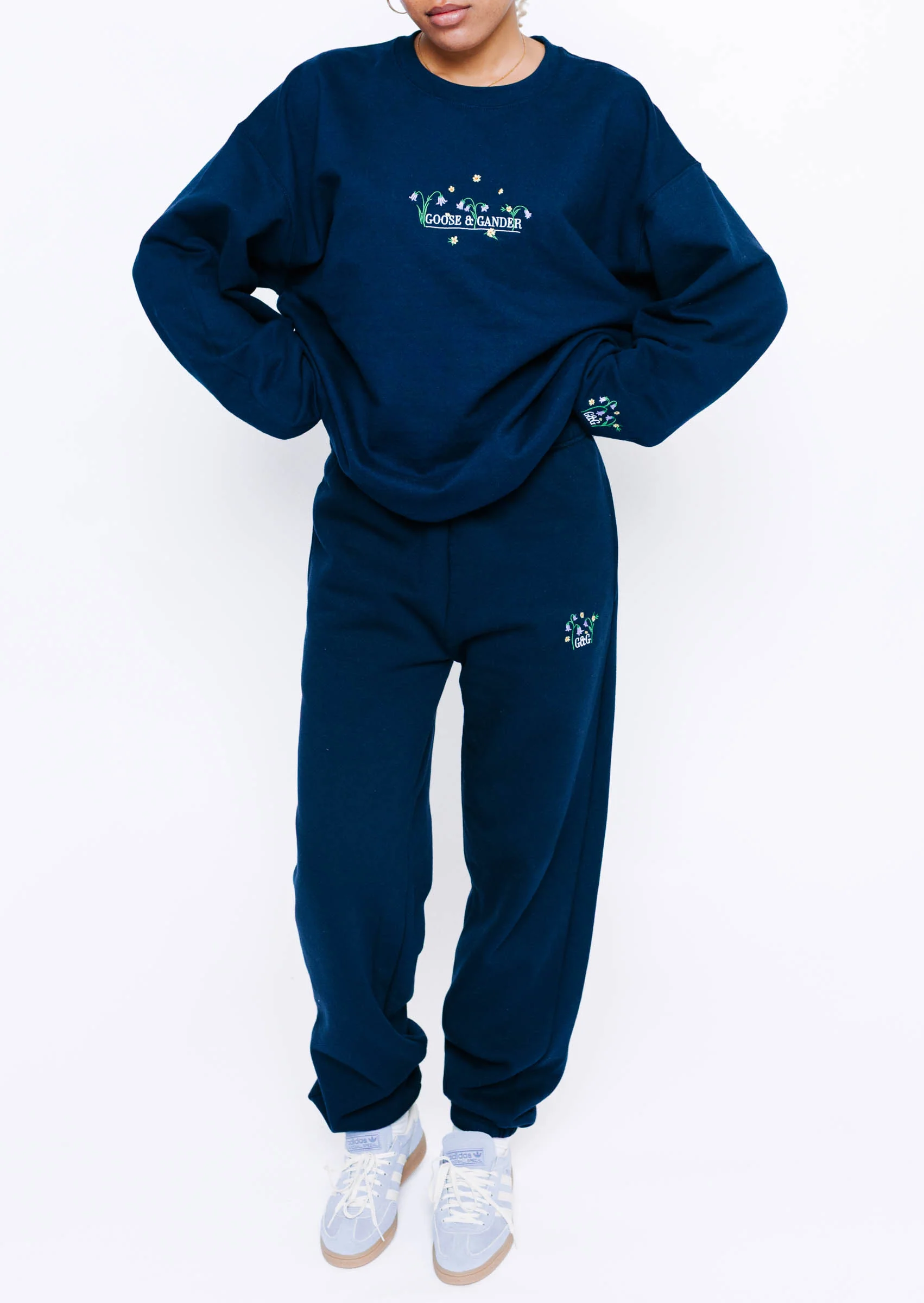 Bluebell Cuffed Joggers - Navy - Image 8