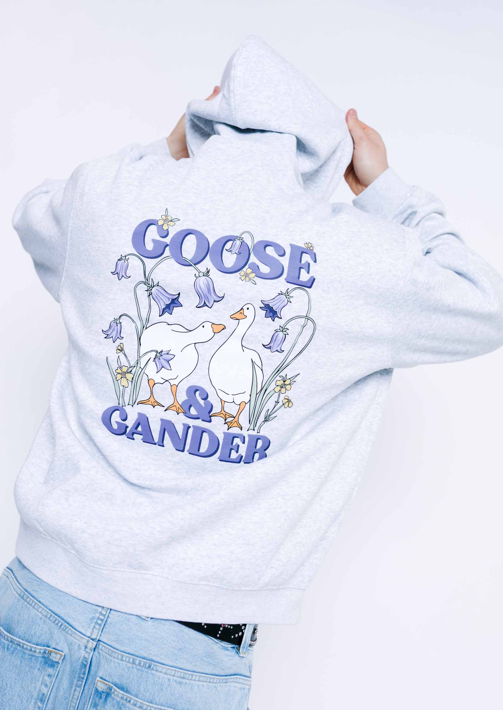 Bluebell Hoodie - Ash Grey - Image 6