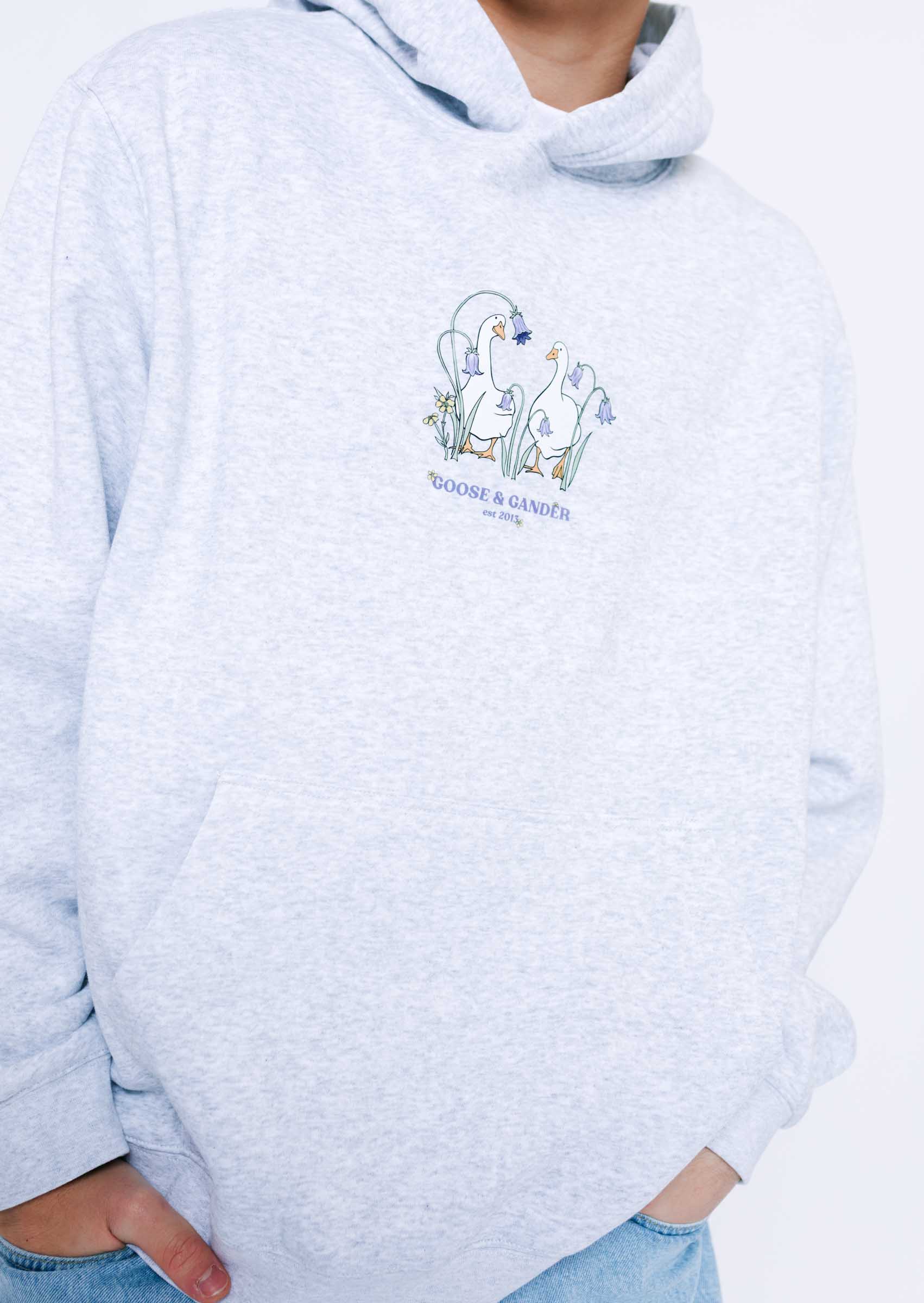 Bluebell Hoodie - Ash Grey - Image 9