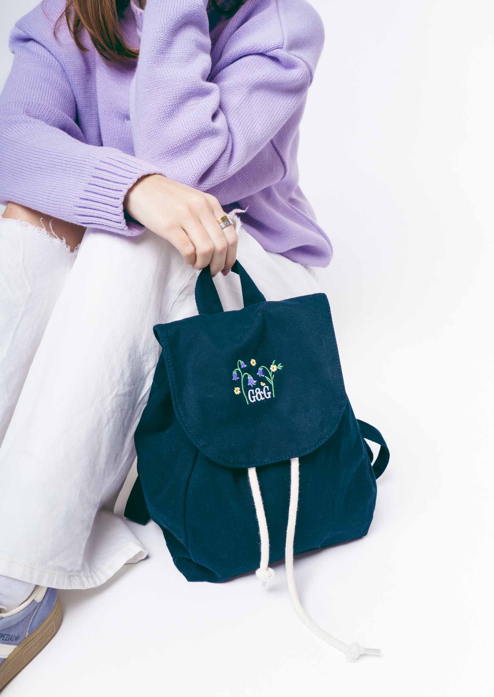 Bluebell Mini Rucksack - Navy - Image 2